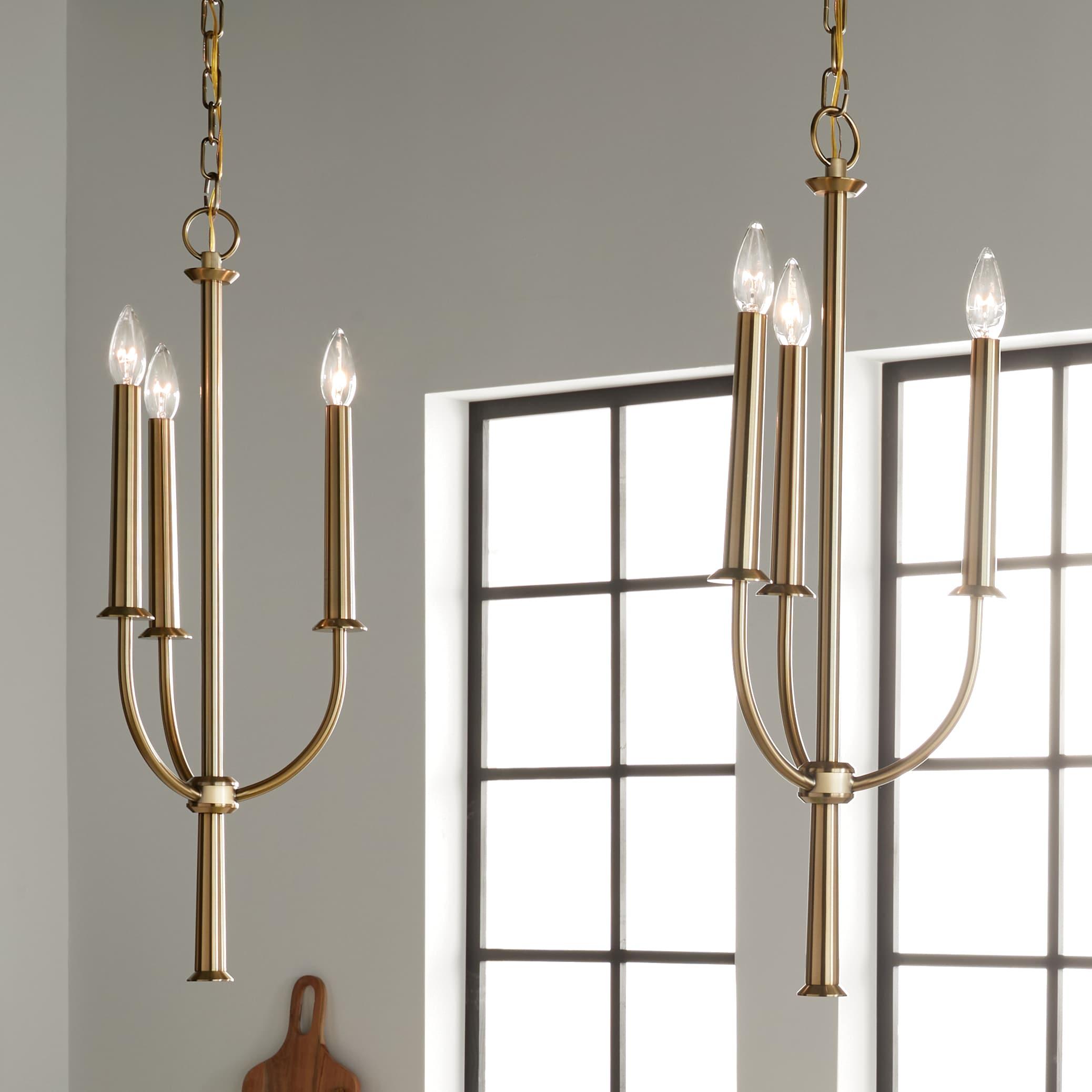 Kichler Lighting Florence 3 - Light Chandelier in  Brushed Natural Brass