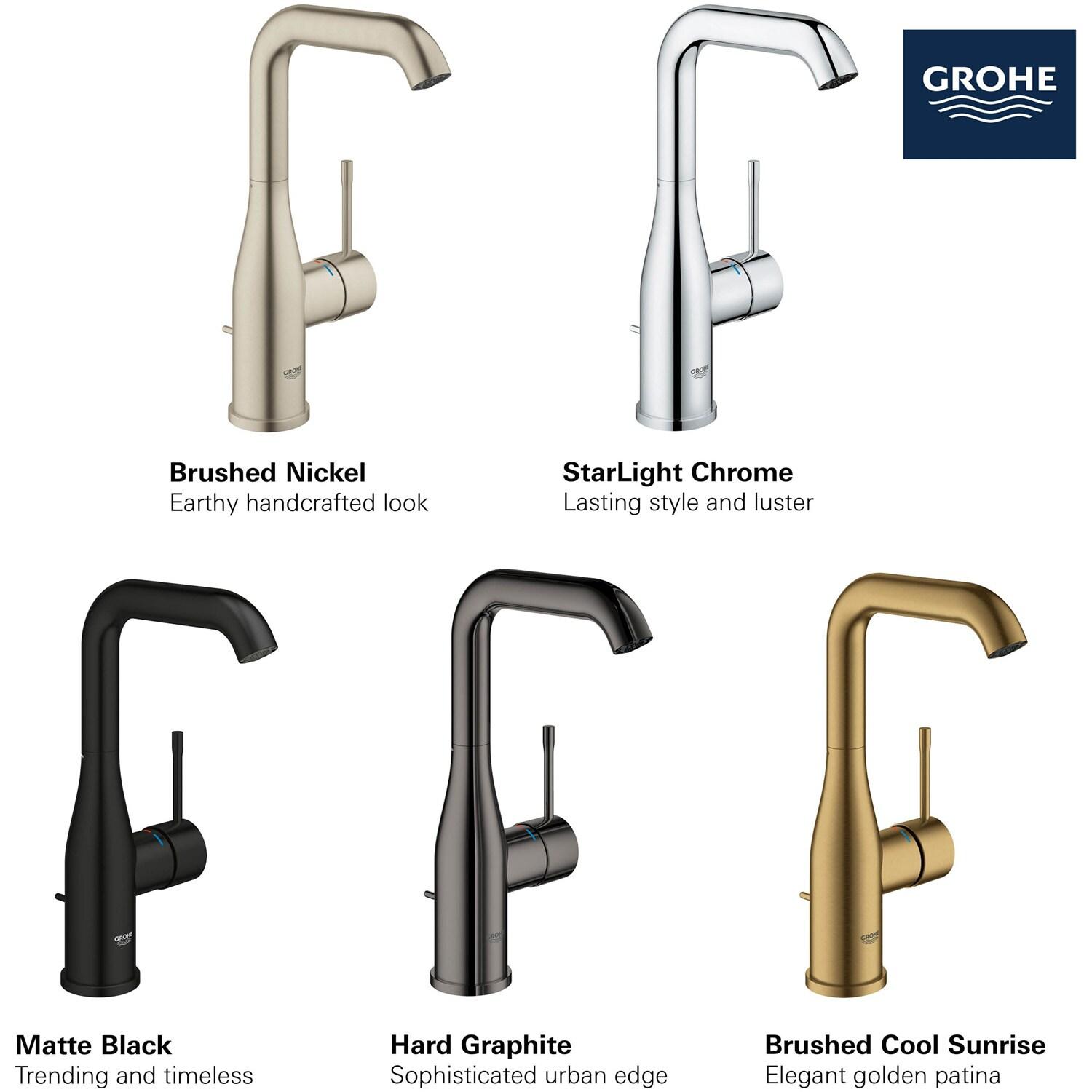 Grohe 23 486 A Essence 1.2 GPM Single Hole Bathroom Faucet - Chrome