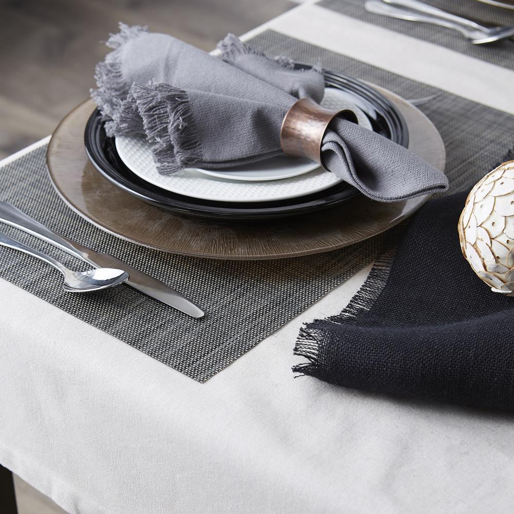 Grey Tweed PVC Placemat (Set of 6)