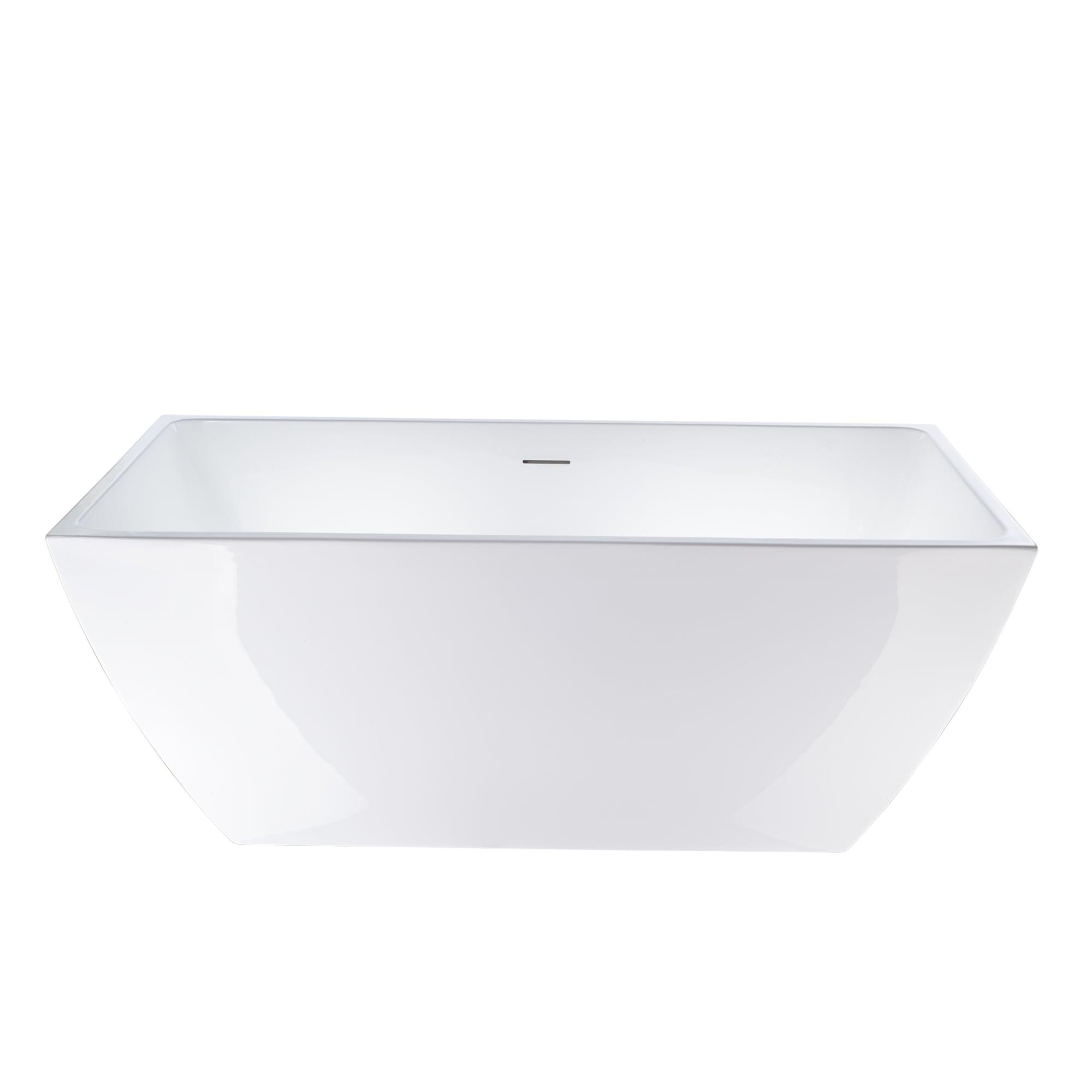 66.9" x 33" Freestanding Soaking Bathtub