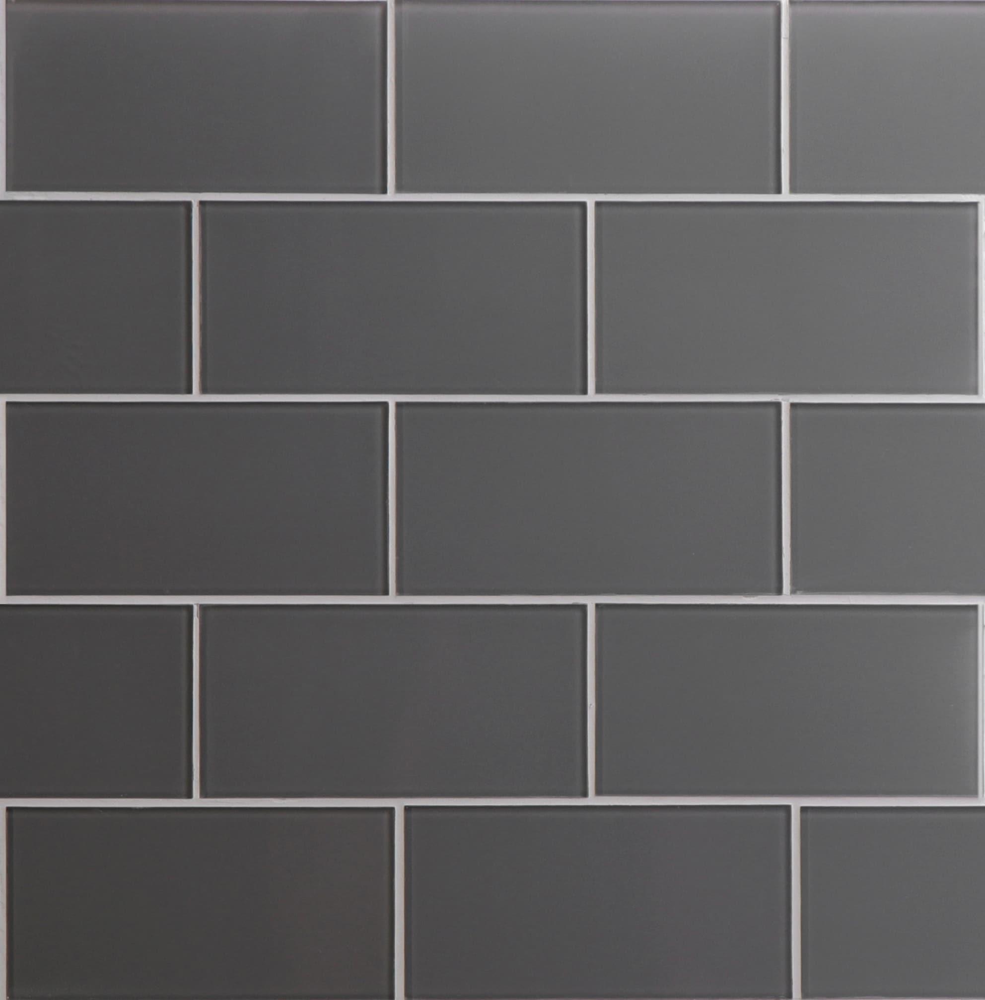 Premium 3" x 6" Straight Edge Glass Mosaic Subway Tile