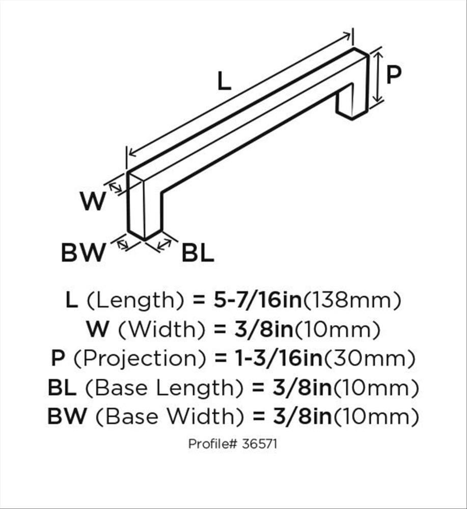 Sleek Satin Nickel Modern Bar Cabinet Pull with Mounting Hardware