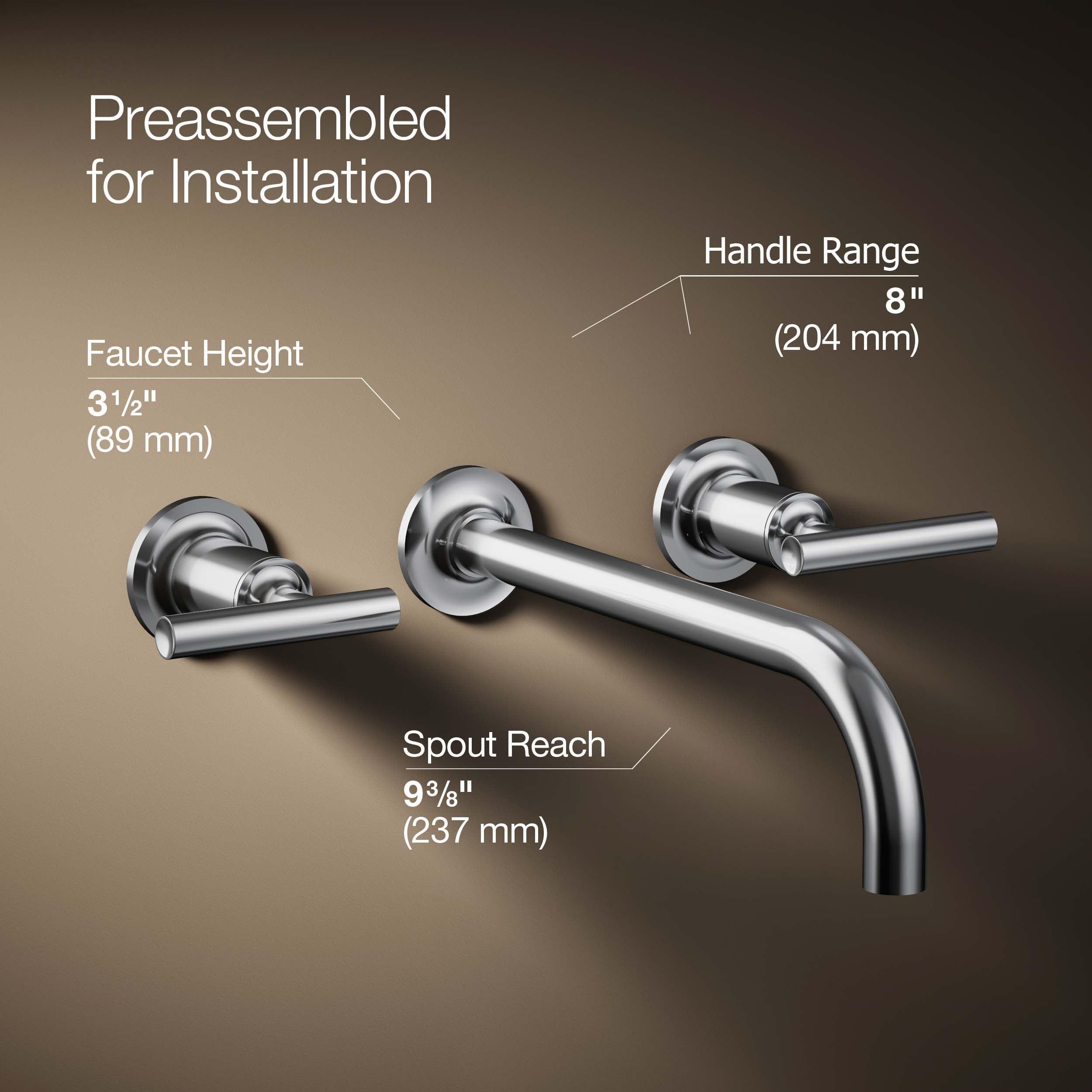 Purist® Wall Mounted Bathroom Faucet
