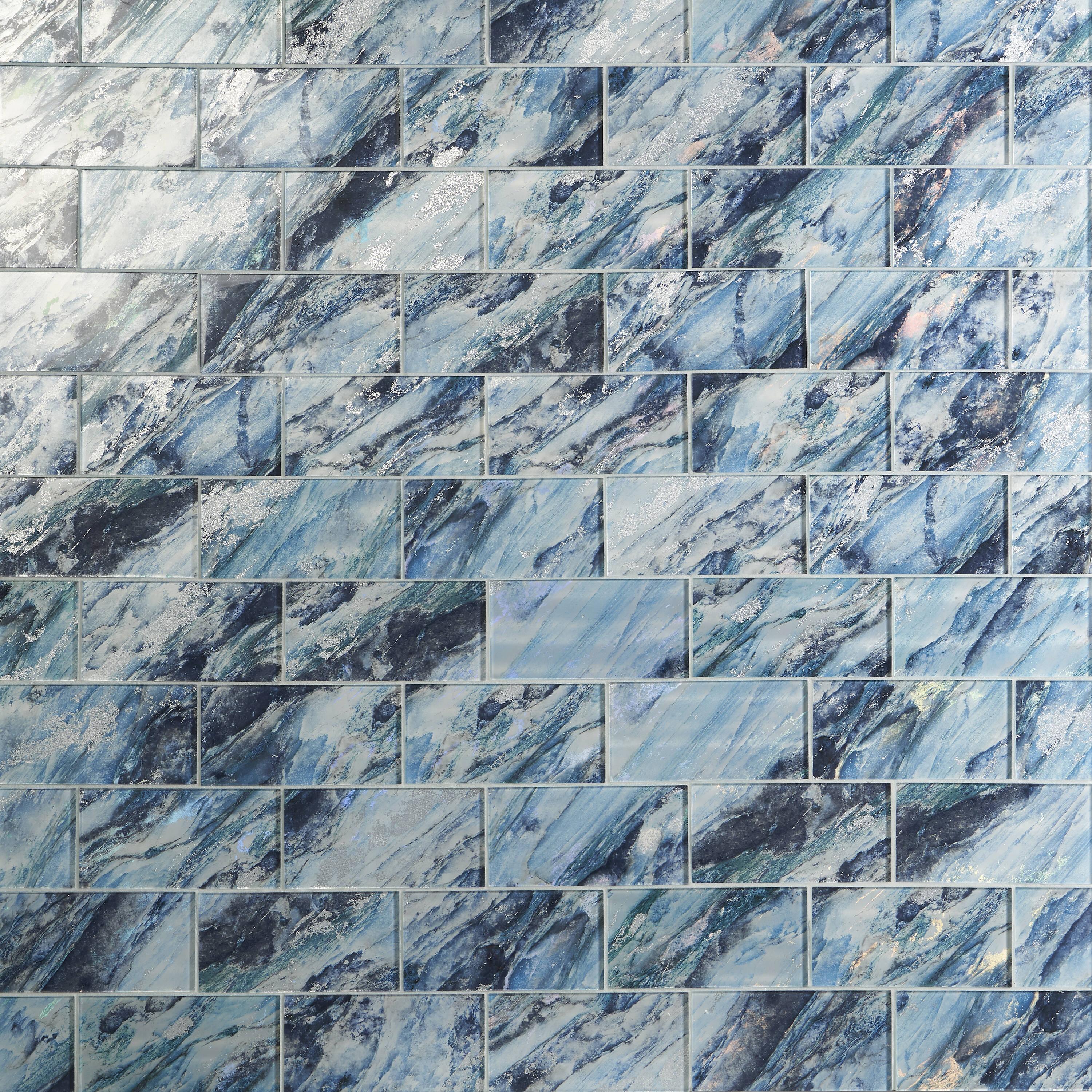 Bond Tile Wonder Glass 4.37 in. x 8.74 in. Polished Glass Wall Tile (5.3 Sq. Ft. / Case)
