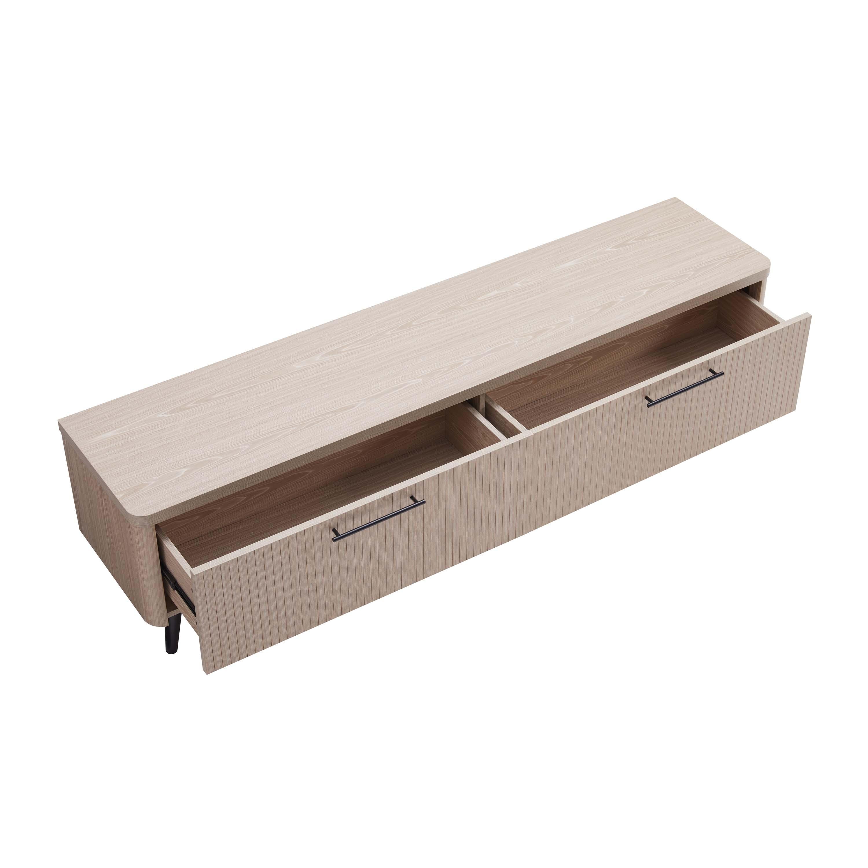 Manhattan Comfort Jodie 68.9" Mid-Century Modern TV Stand
