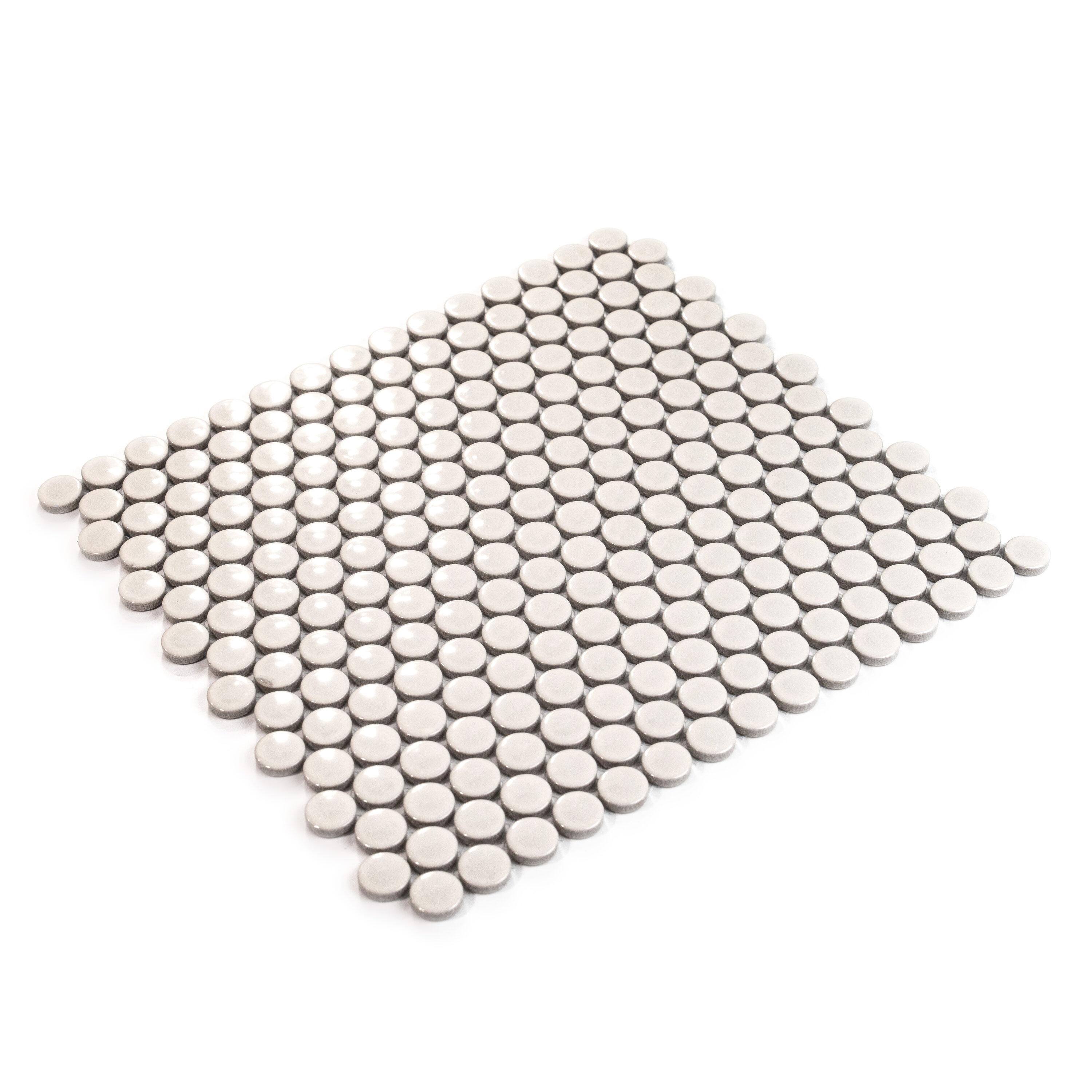 Cirkel 11.46'' W x 12.4'' L Porcelain Tile Mosaic Sheet