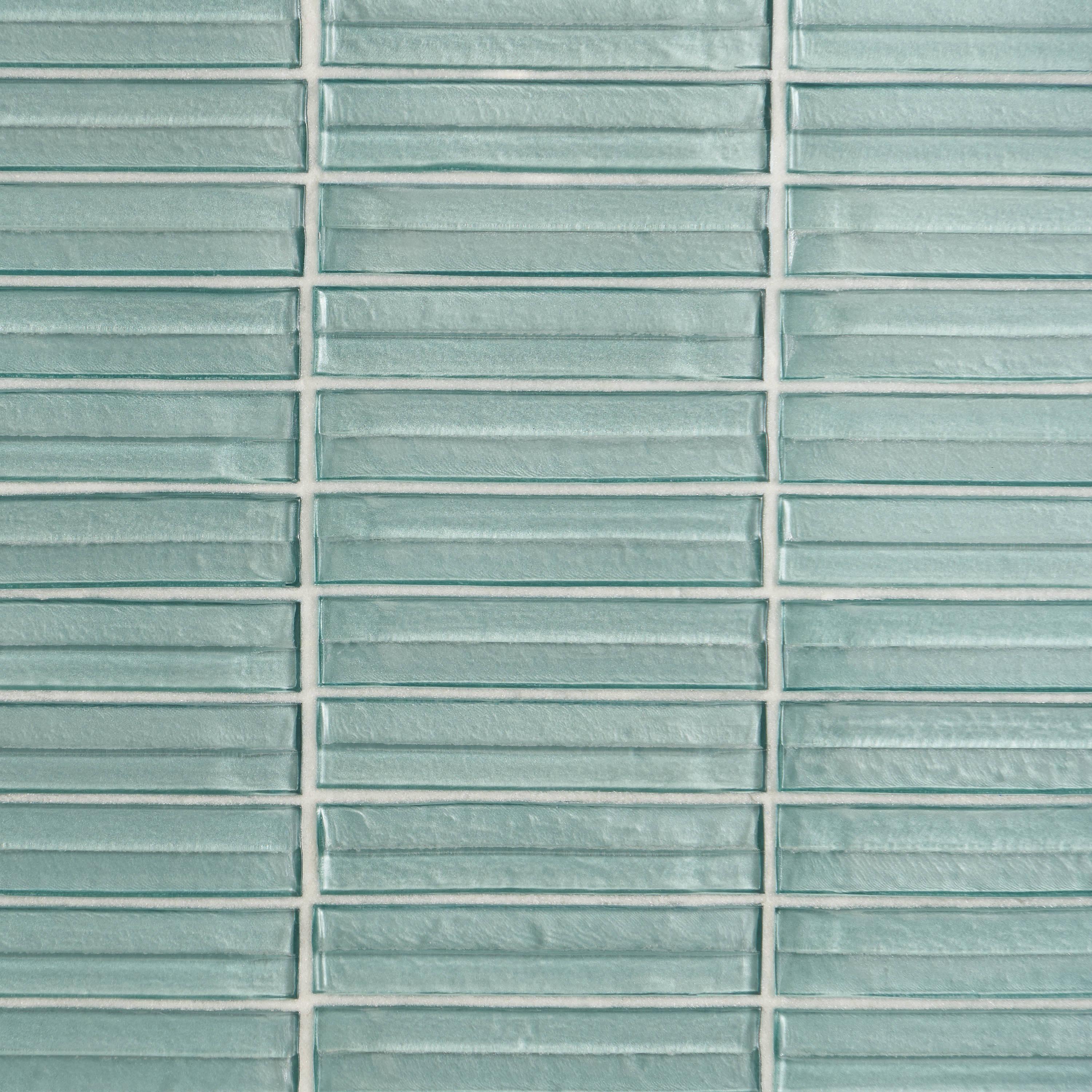Tara Stacked 11.61" x 11.73" Molten Glass Mosaic Wall Tile (0.95 Sq. Ft. / Sheet)