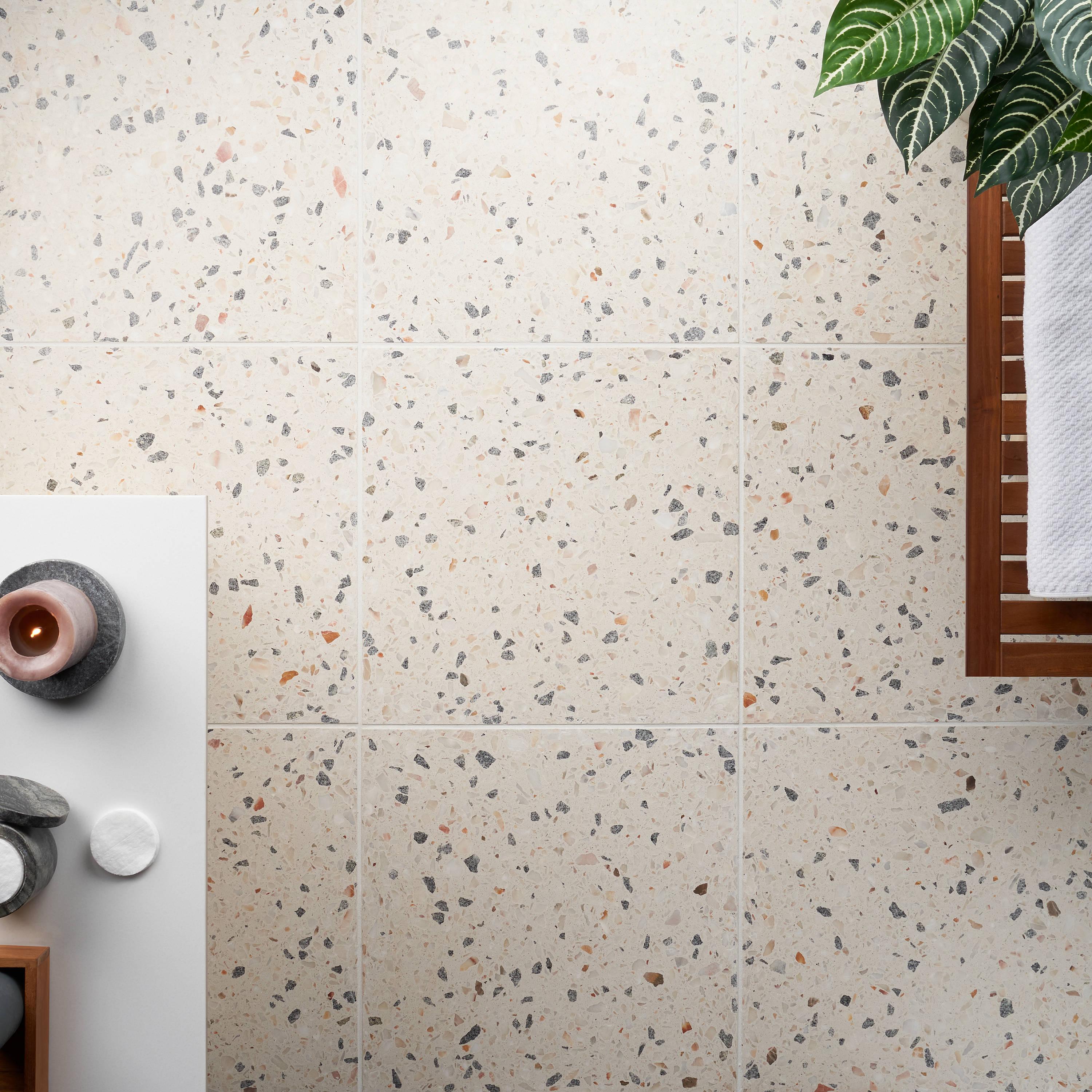 Durham 16.14 in. x 16.14 in. Polished Terrazzo Floor and Wall Tile (3.61 Sq. Ft. / Case)