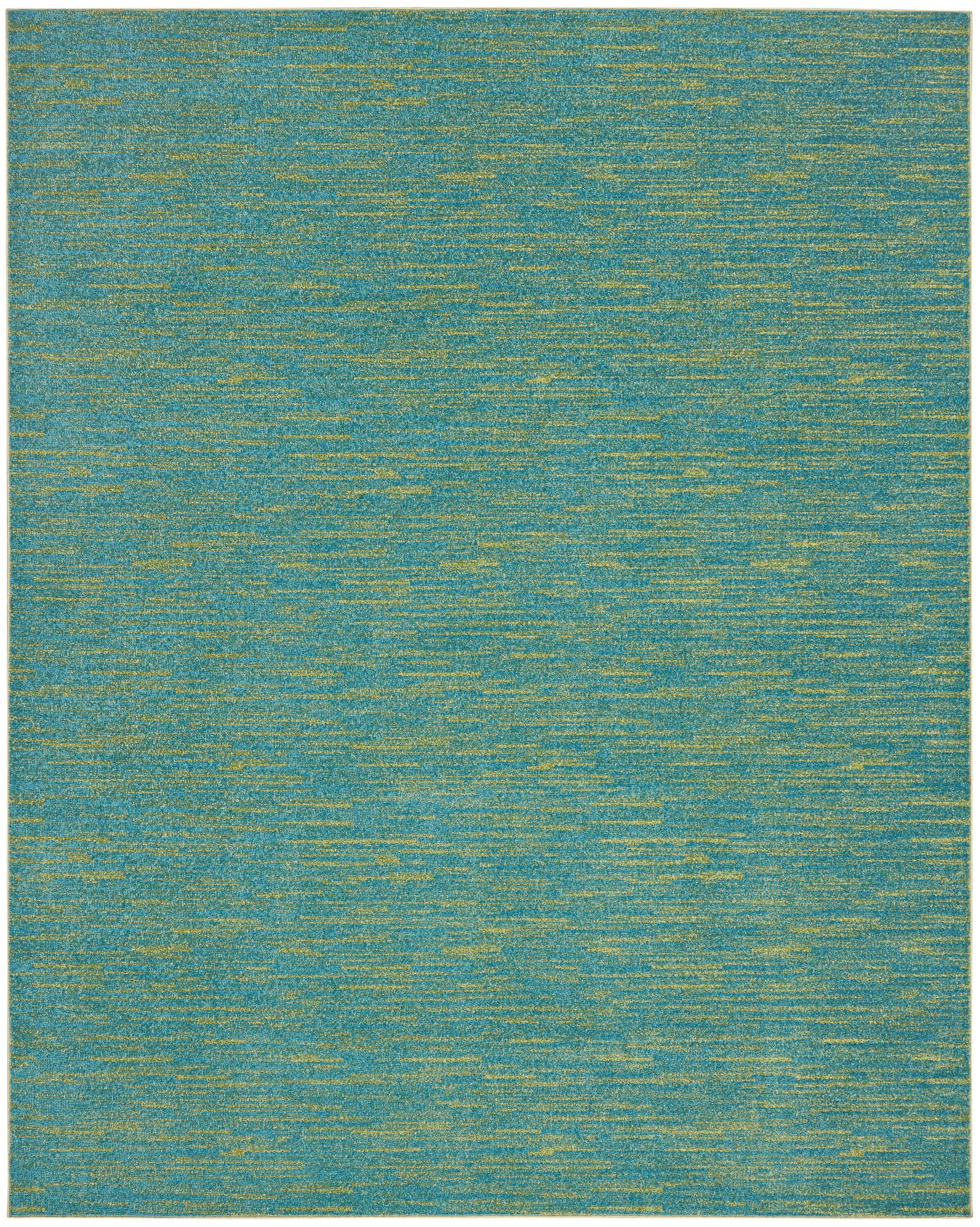 Nourison Nourison Essentials NRE01 Indoor/outdoor Area Rug - Blue Green 8' x 10'
