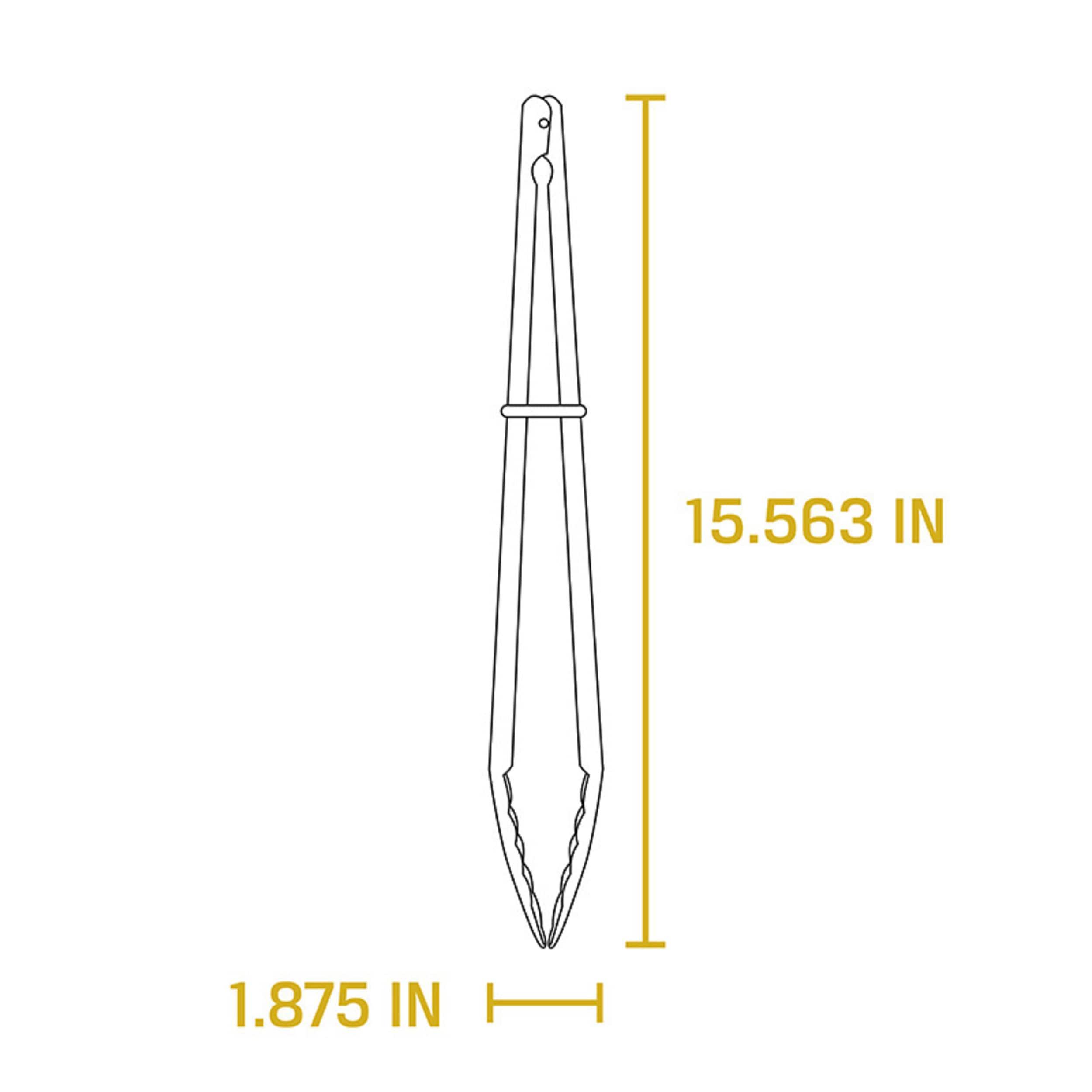 Lodge Cast Iron Camp Dutch Oven Tongs, Stainless Steel, 16"