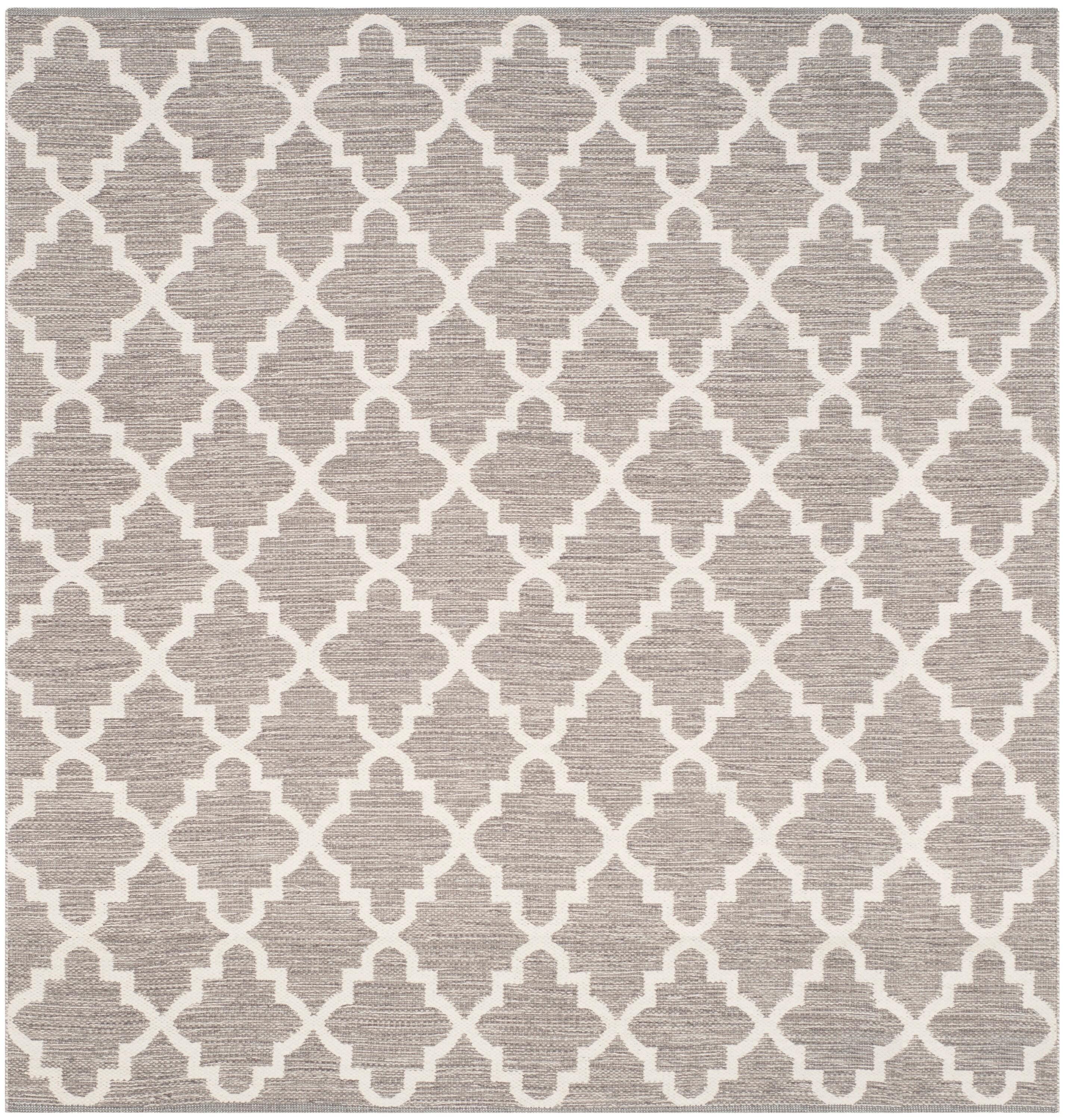 Montauk MTK810 Hand Woven Indoor Area Rug - Grey/Ivory - 6'x6' - Safavieh.