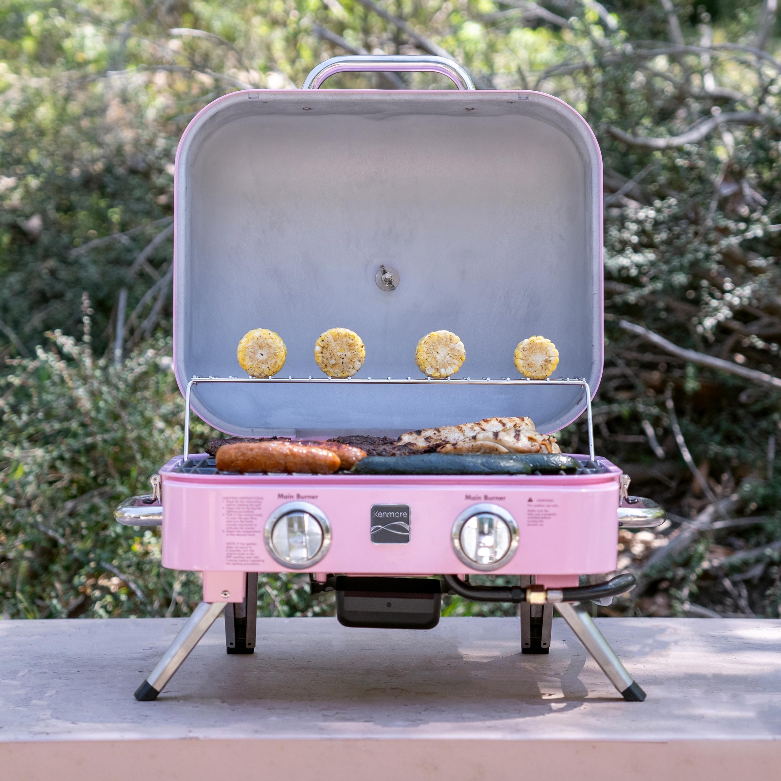Kenmore 2-Burner Portable Tabletop Retro Gas Grill