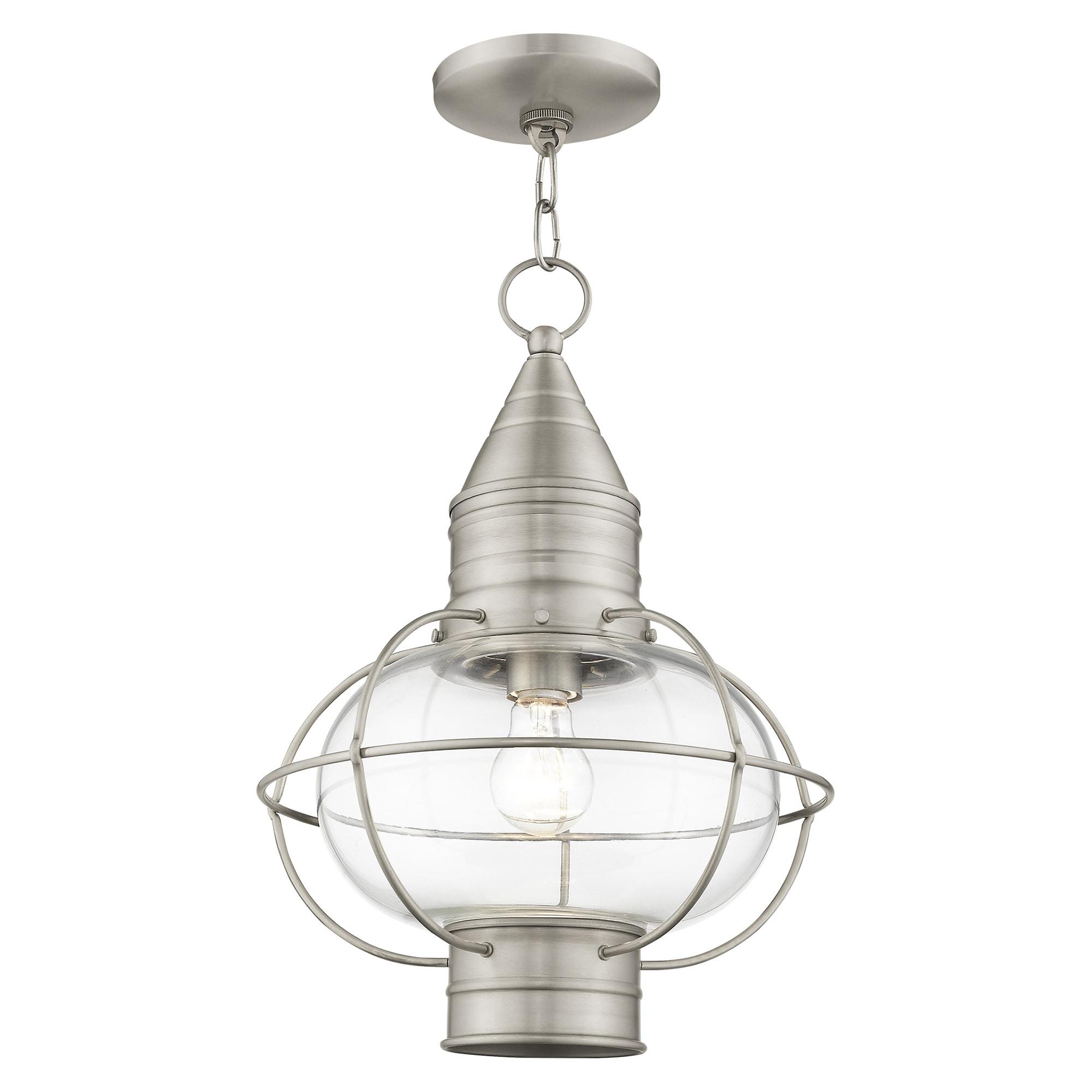 Livex Lighting Newburyport 1 - Light Pendant in  Brushed Nickel