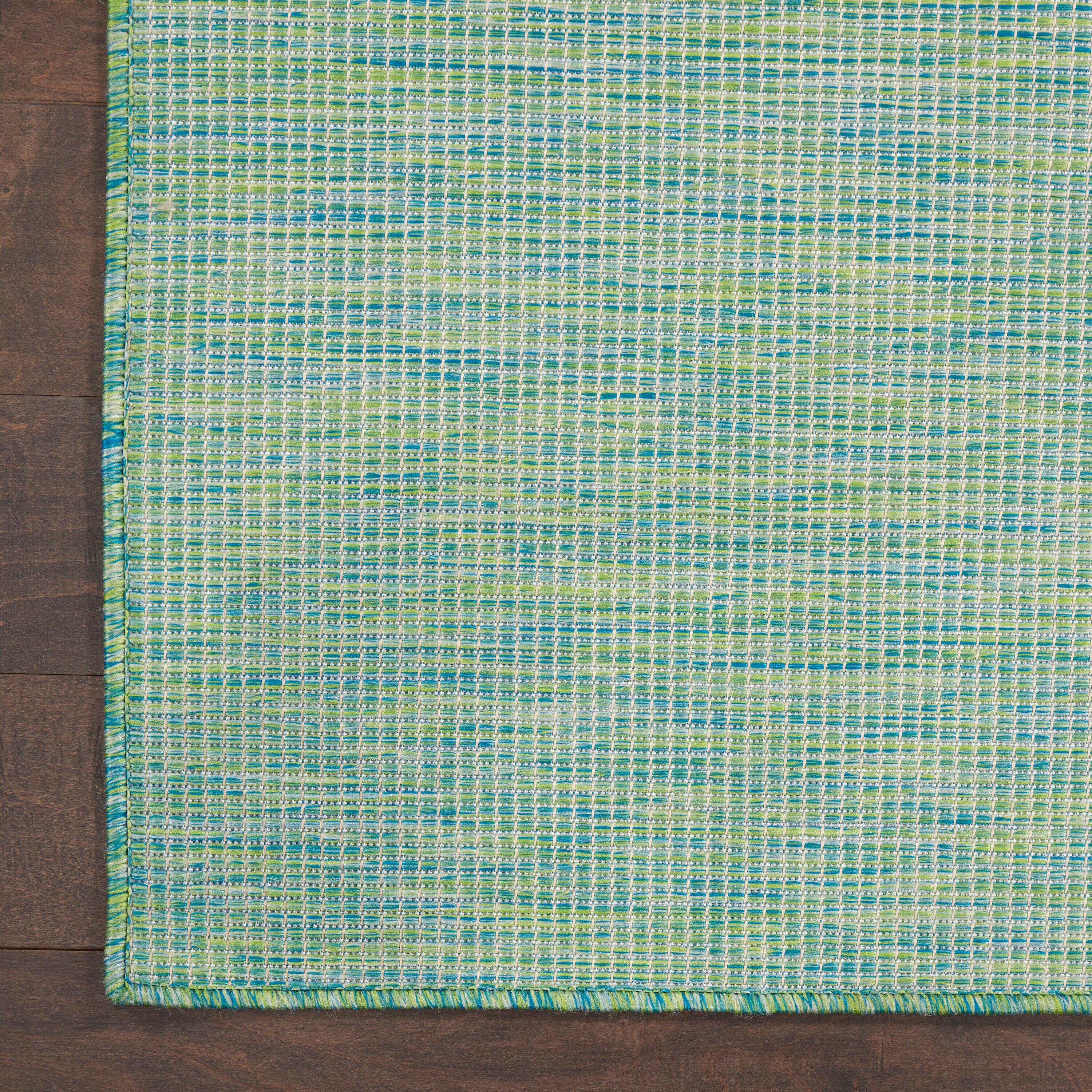 Nourison Positano POS01 Indoor/outdoor Area Rug - Blue/Green 5' x 7'