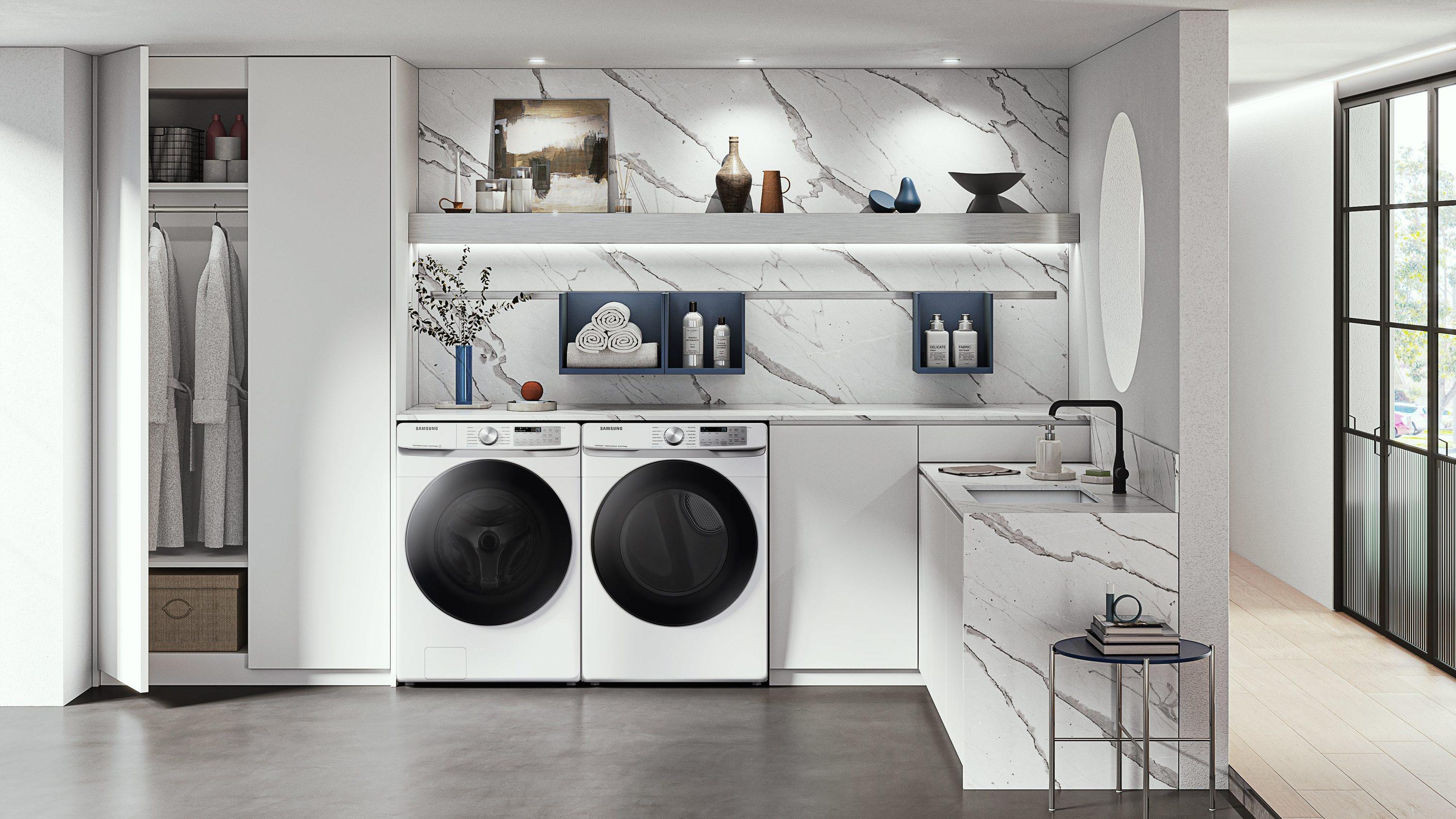 Samsung 4.5 cu. ft. Large Capacity Smart Front Load Washer with Super Speed Wash