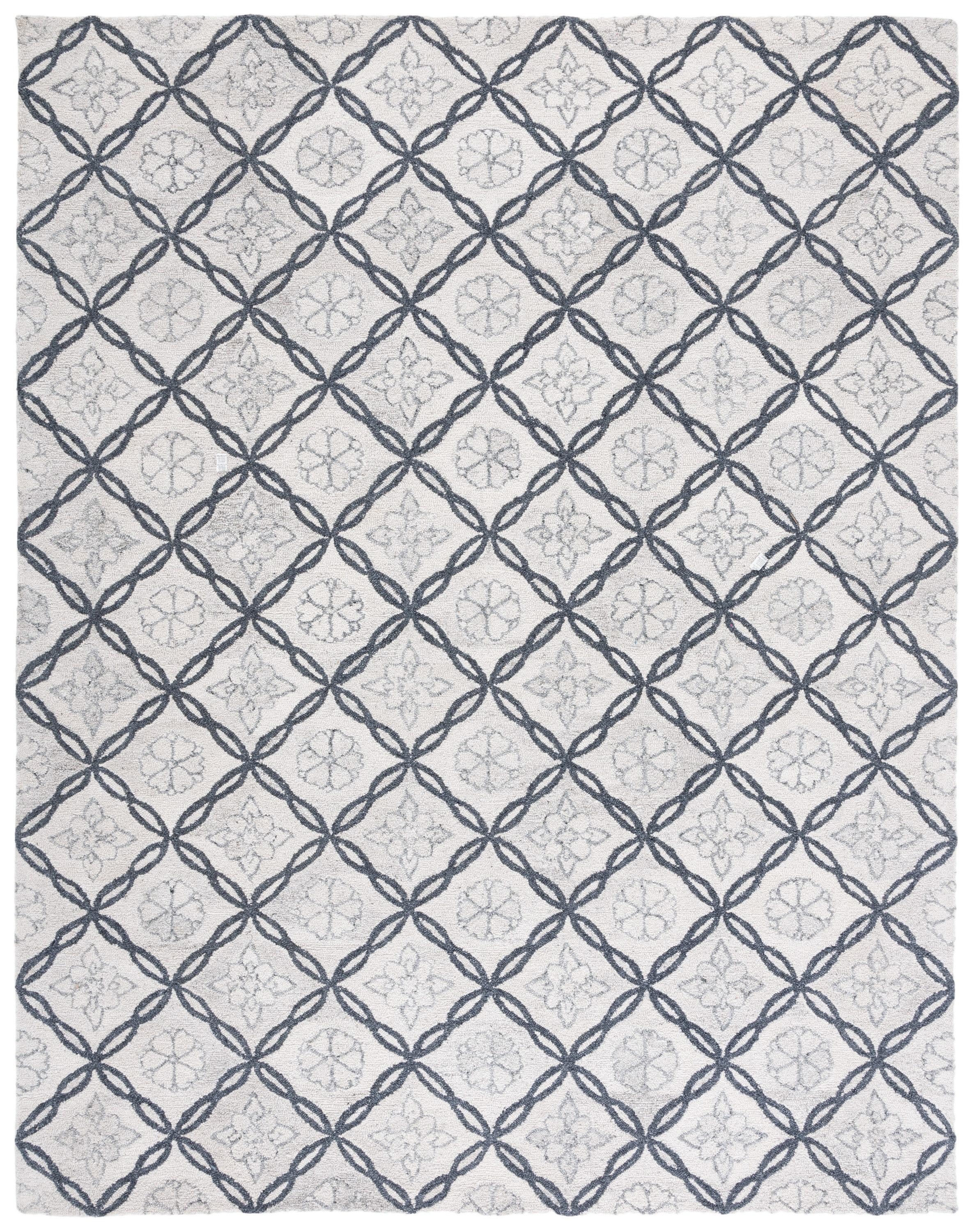 Marquee MRQ118 Hand Tufted Indoor Area Rug - Ivory/Grey - 8'x10' - Safavieh
