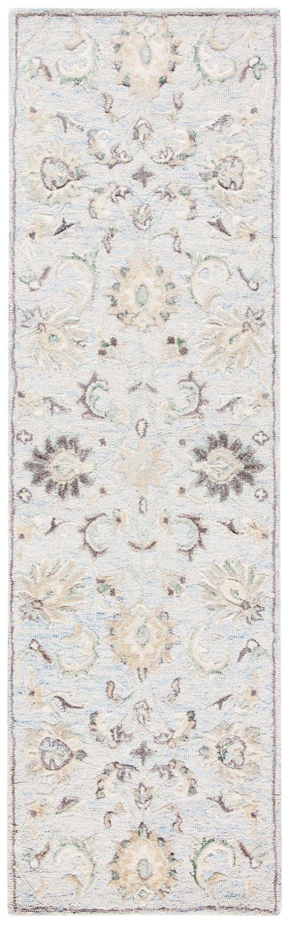 Glamour GLM624 Hand Tufted Indoor Runner - Light Blue/Ivory - 2'3"x8' - Safavieh