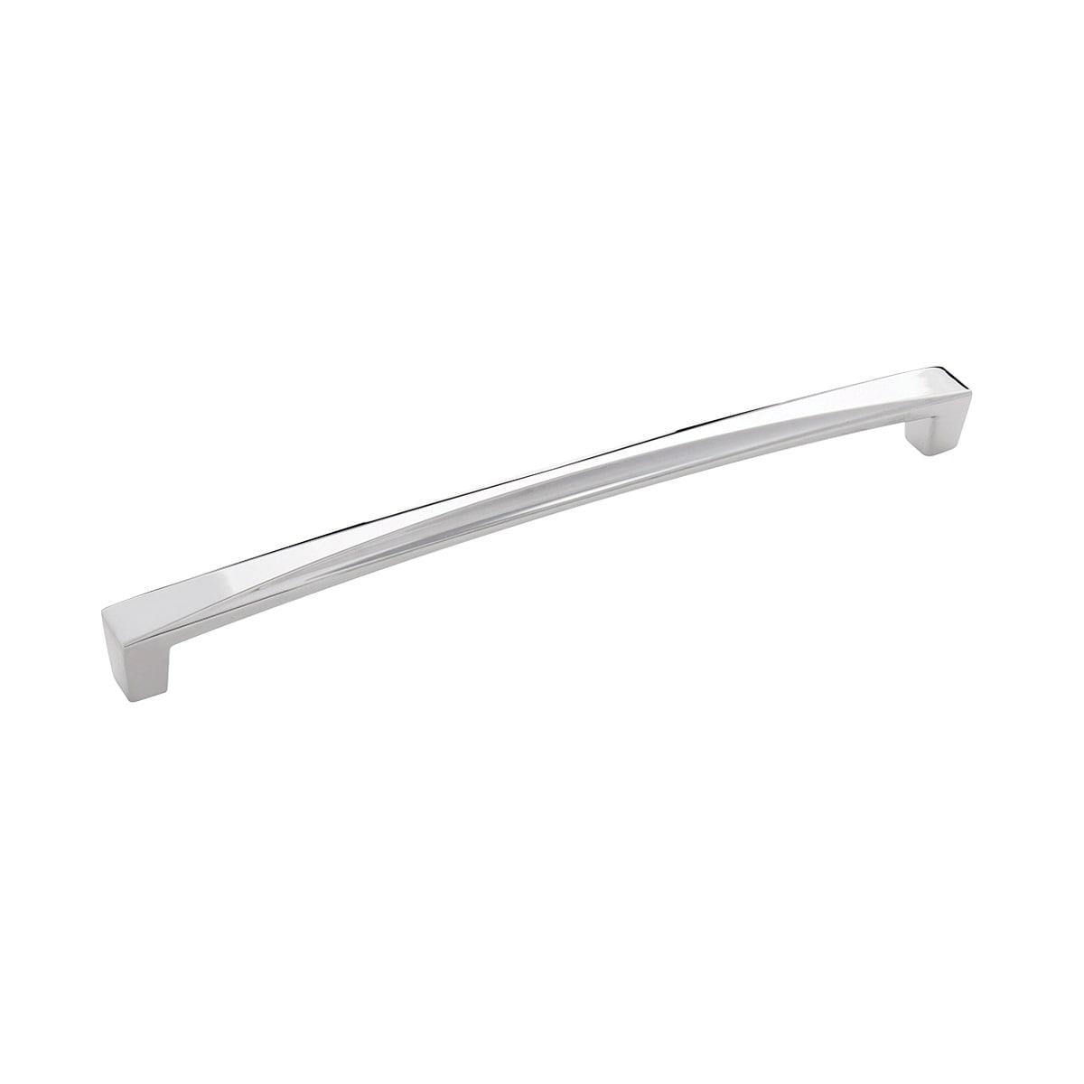 Chrome Modern Bar Handle with Mounting Hardware