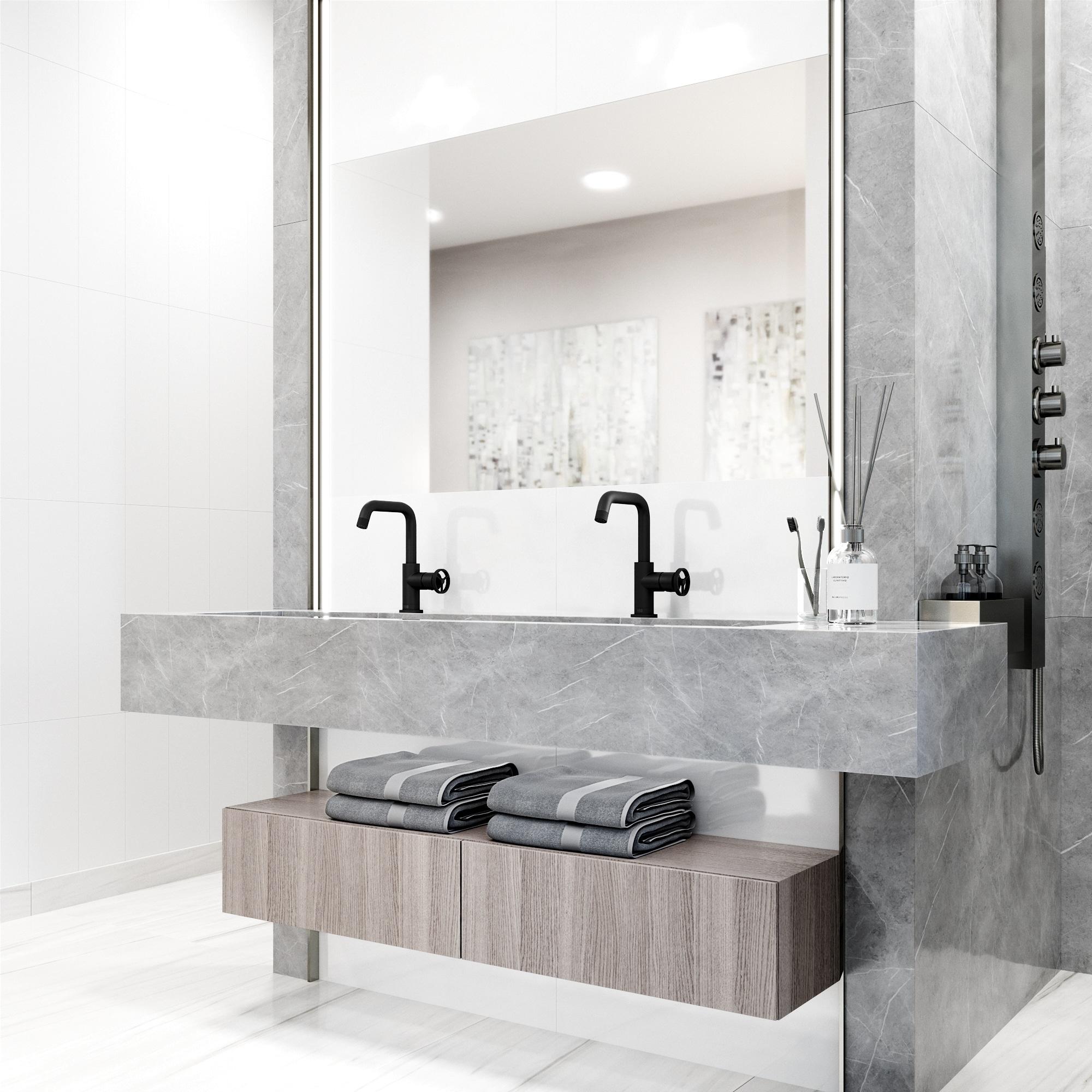 Cass 9" H Single Handle Single Hole Bathroom Faucet