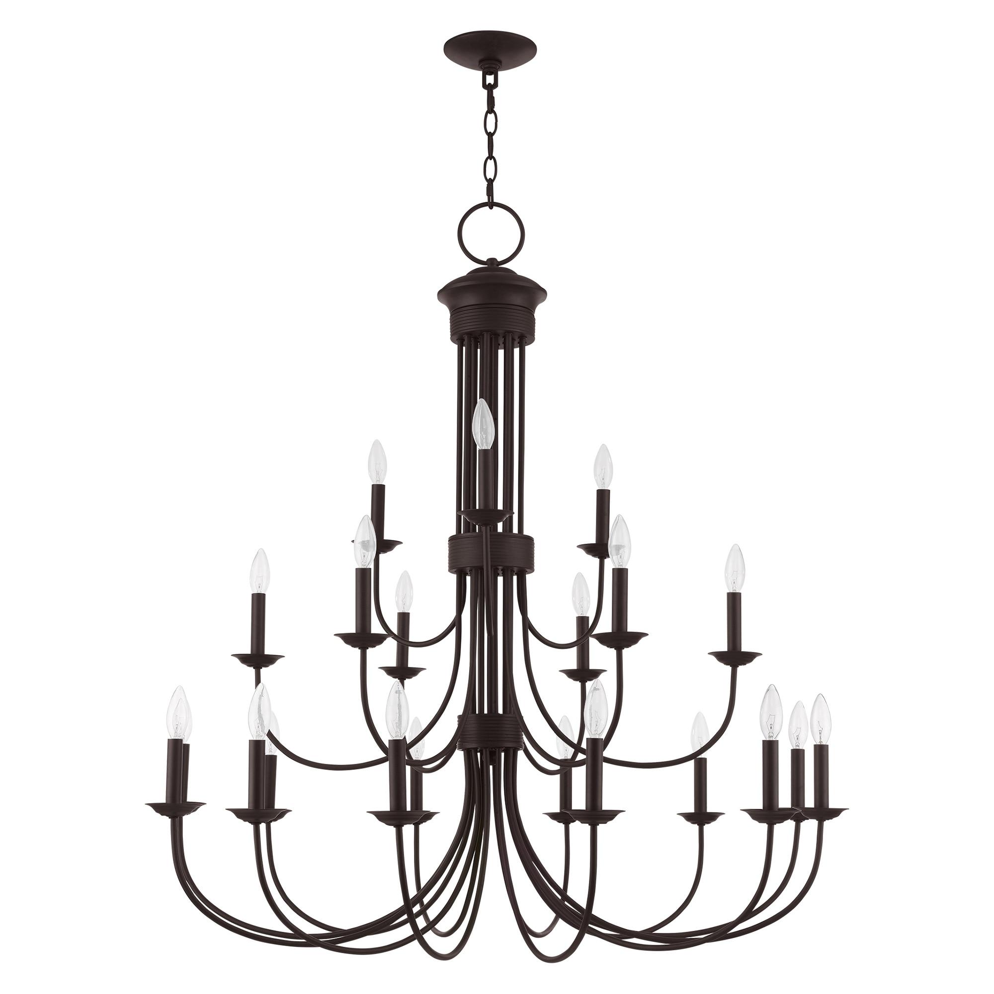 Livex Lighting Estate 21 - Light Chandelier in  Bronze