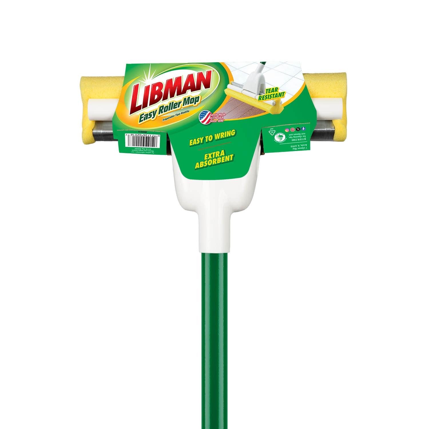 Libman Sponge Roller Mop Green Steel Handle