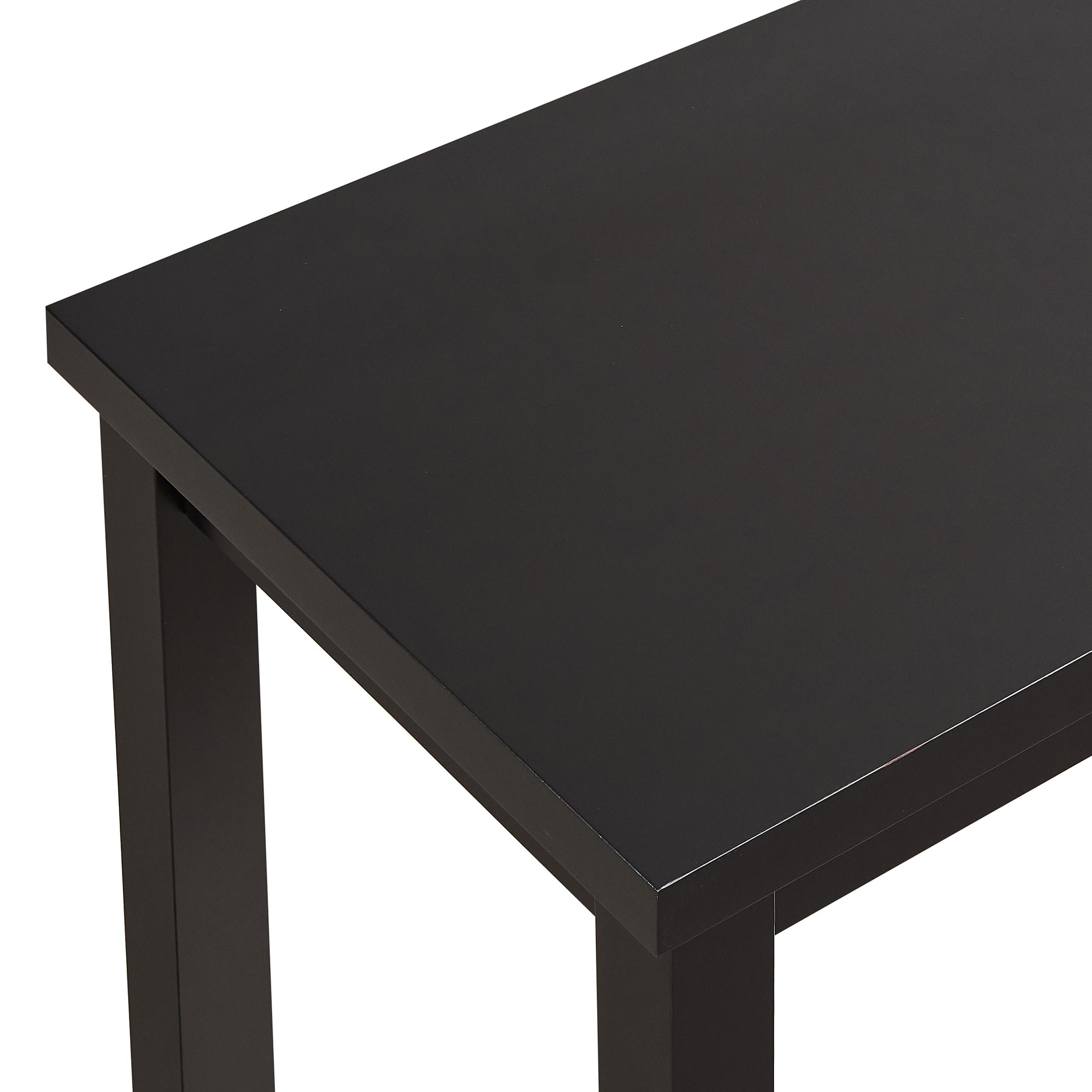 Carolina Living Beckett Thick Top Bar Table Antique Black: 36x24 Counter Height, MDF Composite, Seats 4