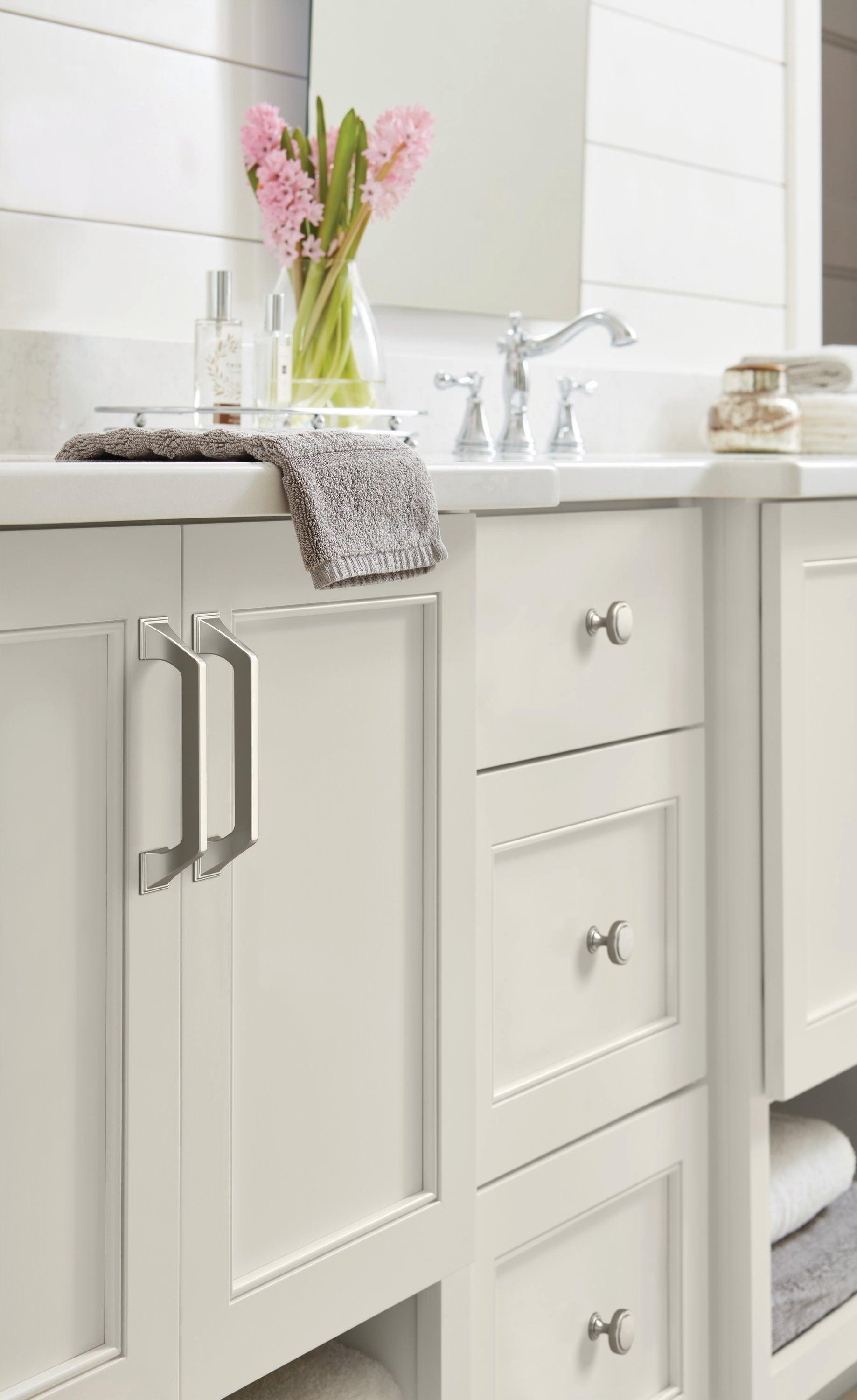 Satin Nickel 6" Brushed Cabinet Bar Pull with Mounting Hardware