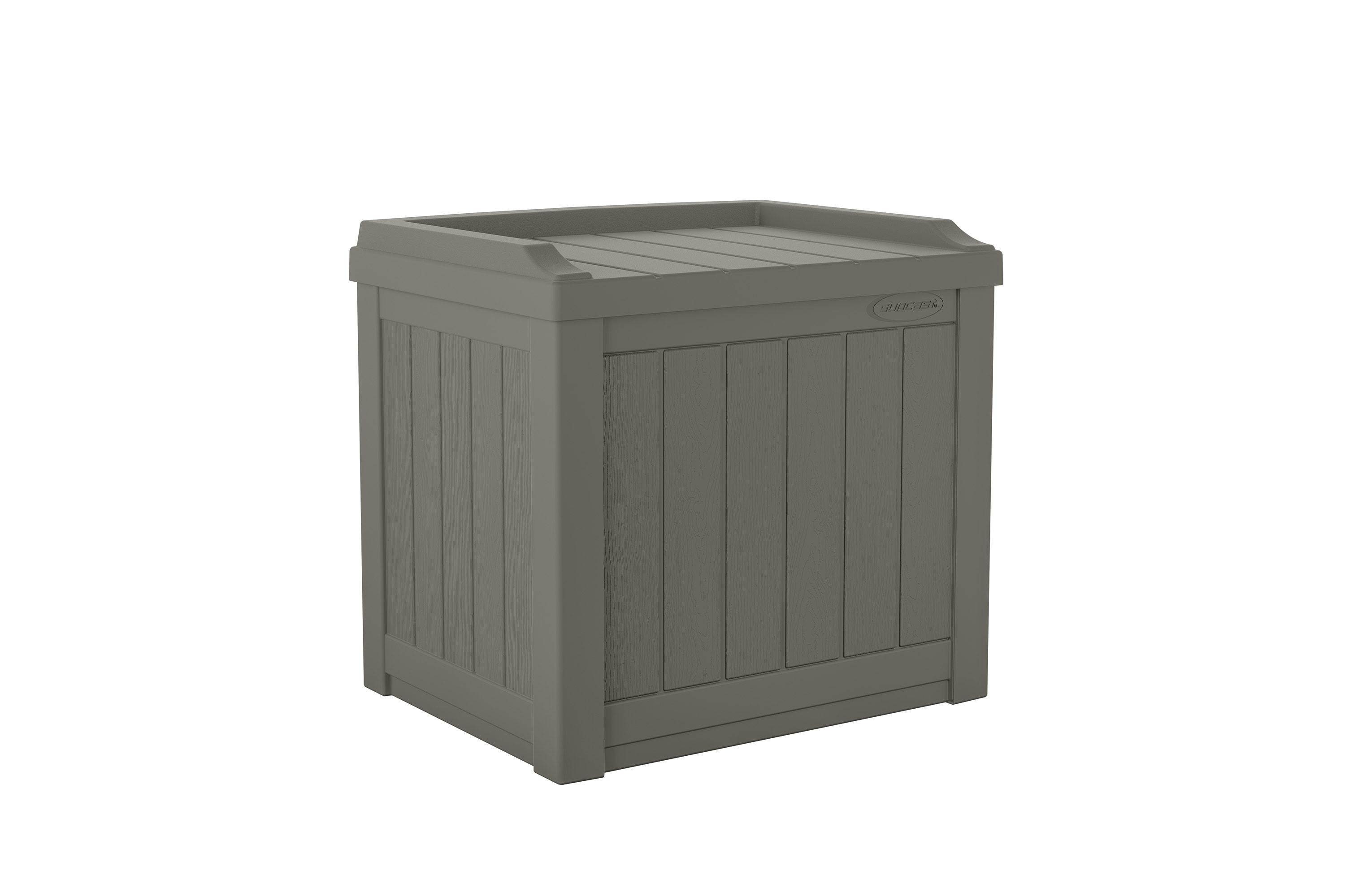 Suncast 22'' W 22 Gallons Water Resistant Resin Deck Box in Gray