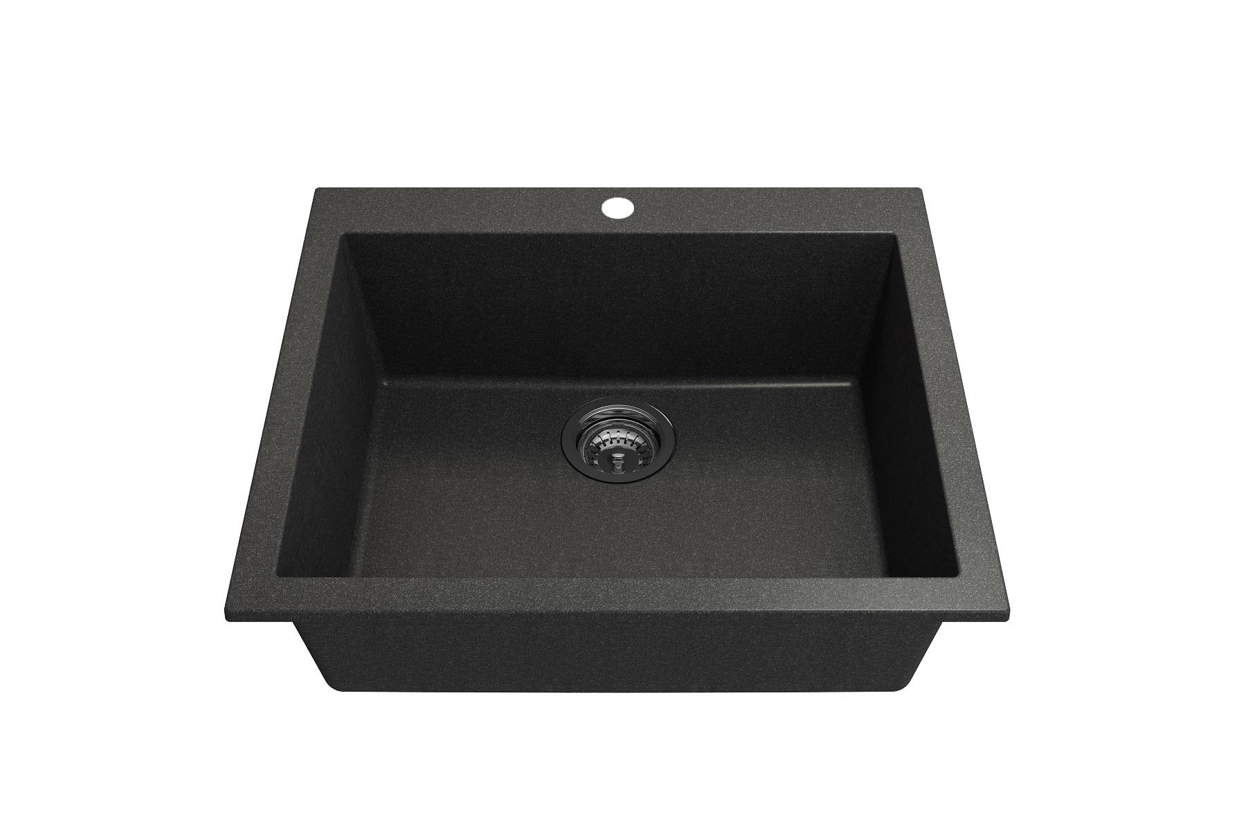 BOCCHI Campino 24'' L Single Bowl Granite Kitchen Sink 1606-505-0126