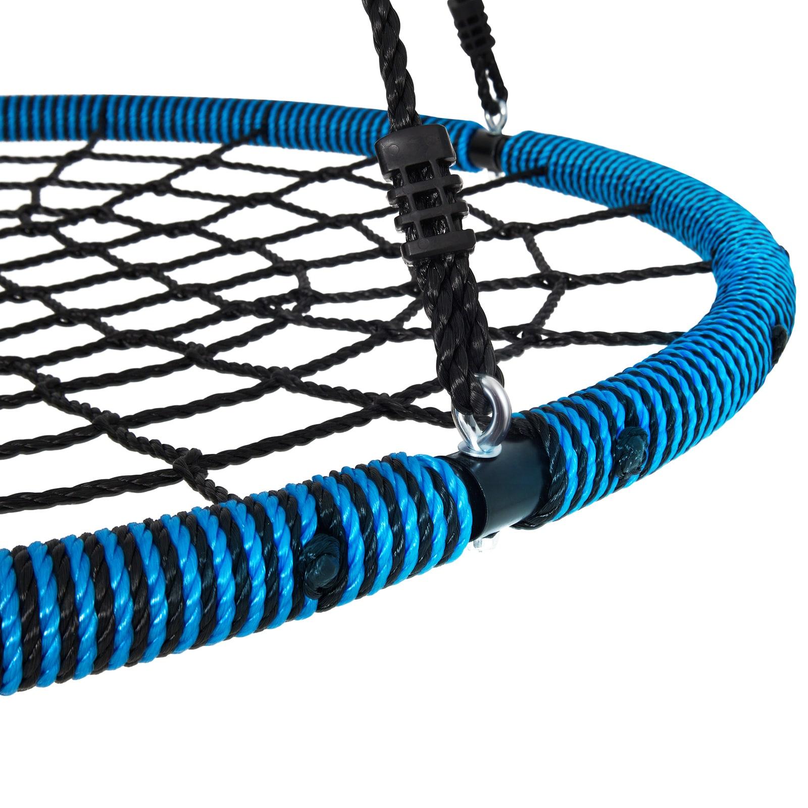 Blue and Black 40" Spider Web Saucer Swing Set