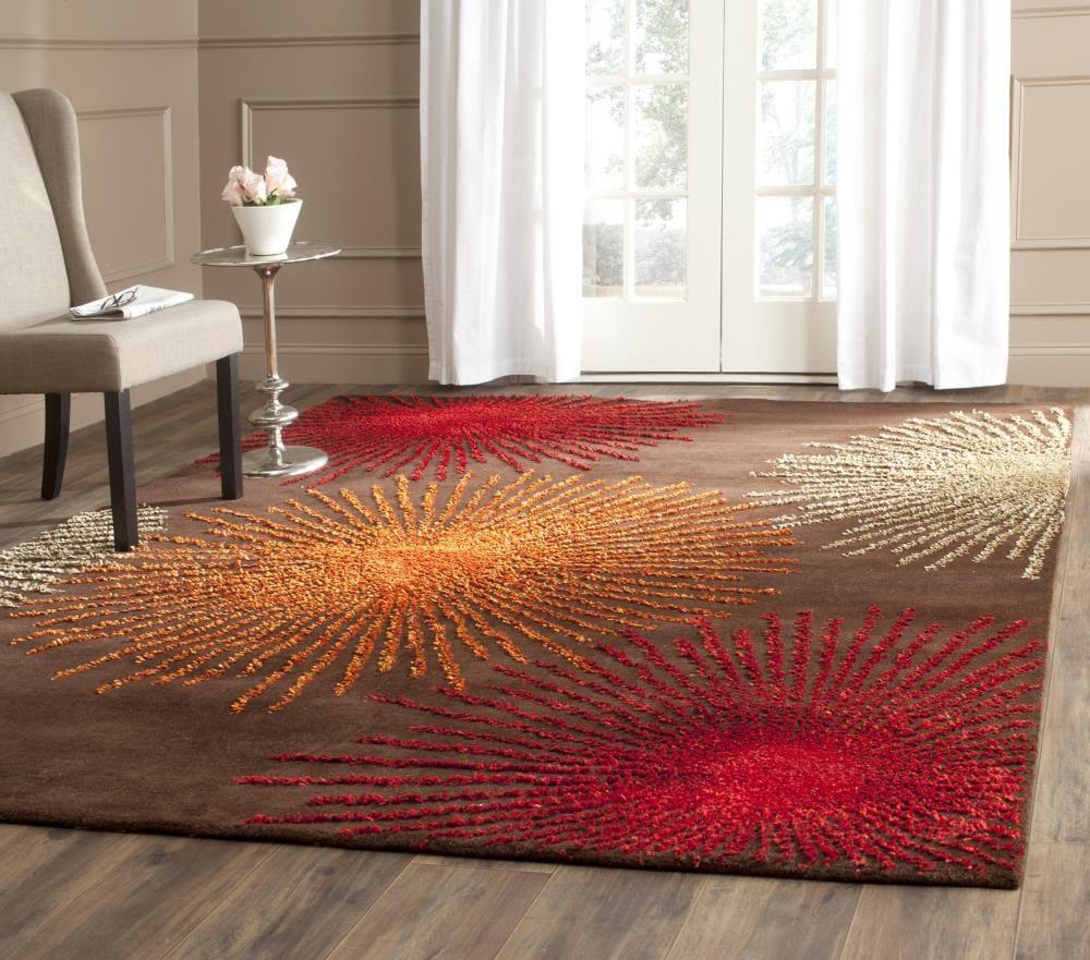 Soho SOH712 Hand Tufted Area Rug - Brown/Multi - 5'x8' - Safavieh.