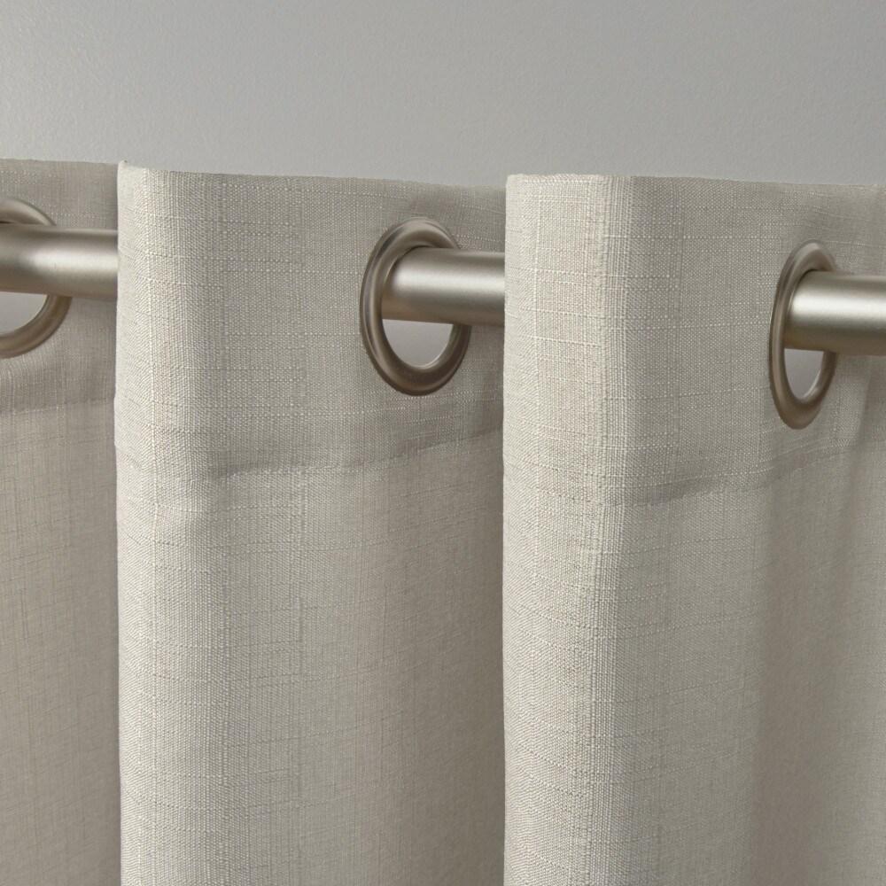 Loha GT Aaliyah Solid Color Semi-Sheer Grommet Curtain Panels