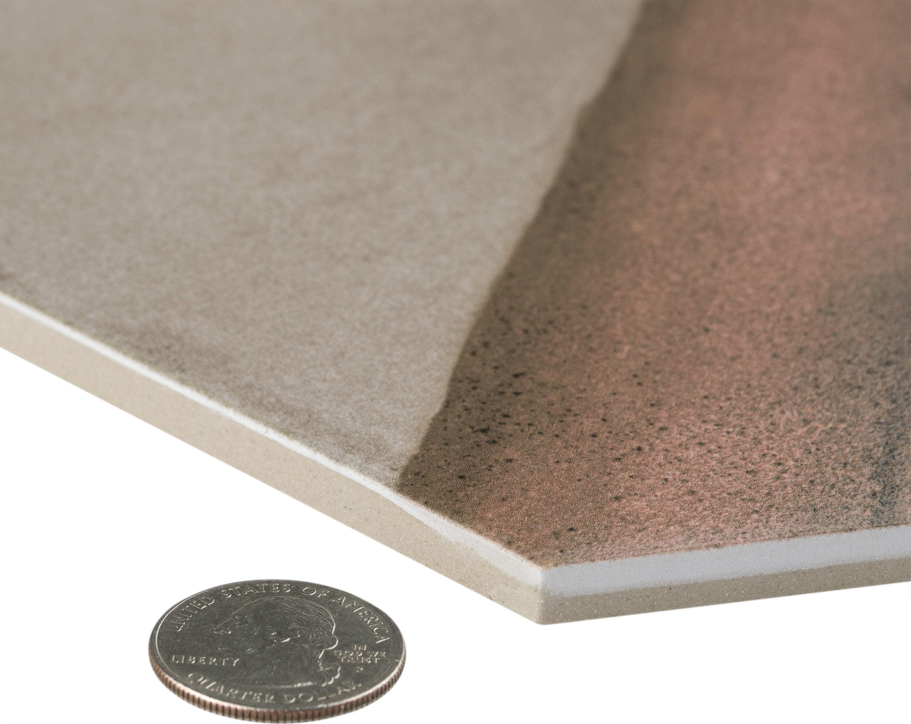 Matter Hex Canvas 8' x 9' Stone Look Wall & Floor Tile