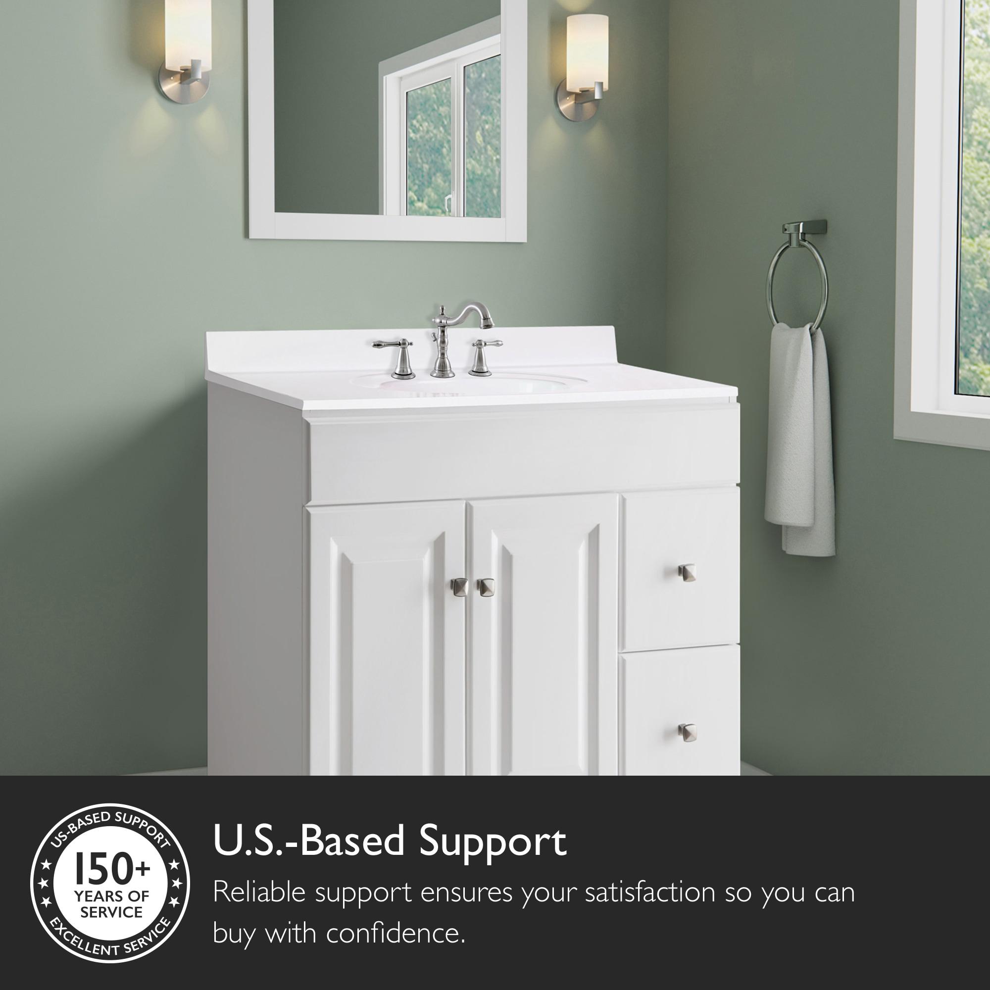 Cultured Marble Vanity Top with Backsplash