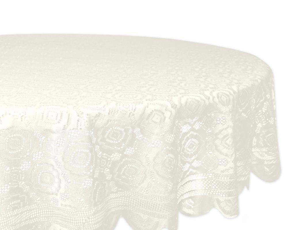 Design Imports  Lace Tablecloth, Vintage, 63" Round