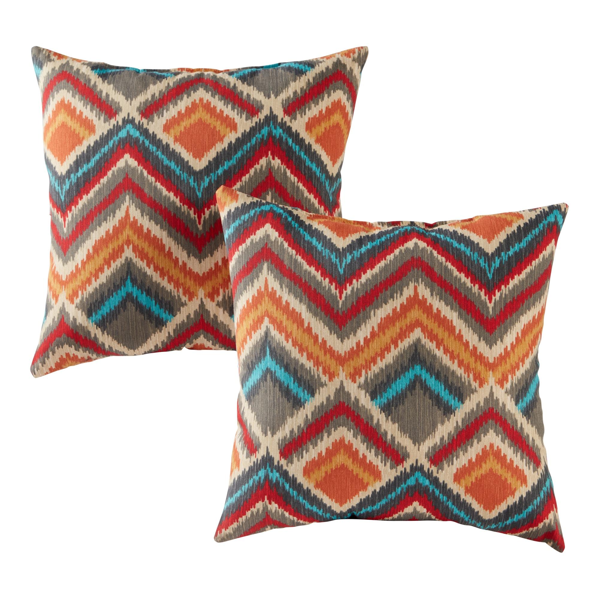 Indoor/Outdoor Reversible Throw Pillow