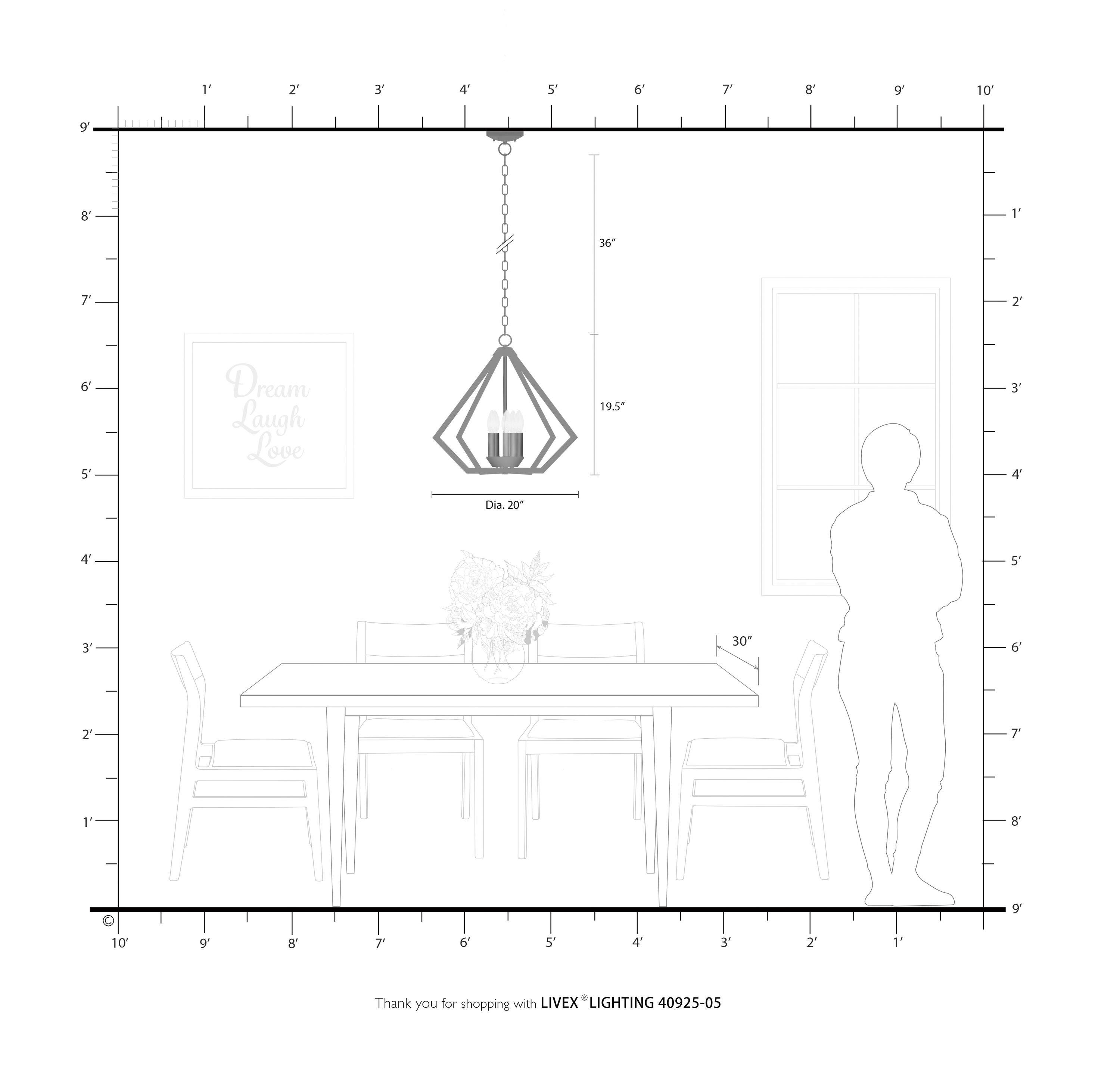 Livex Lighting Prism 5 - Light Chandelier in  Polished Chrome