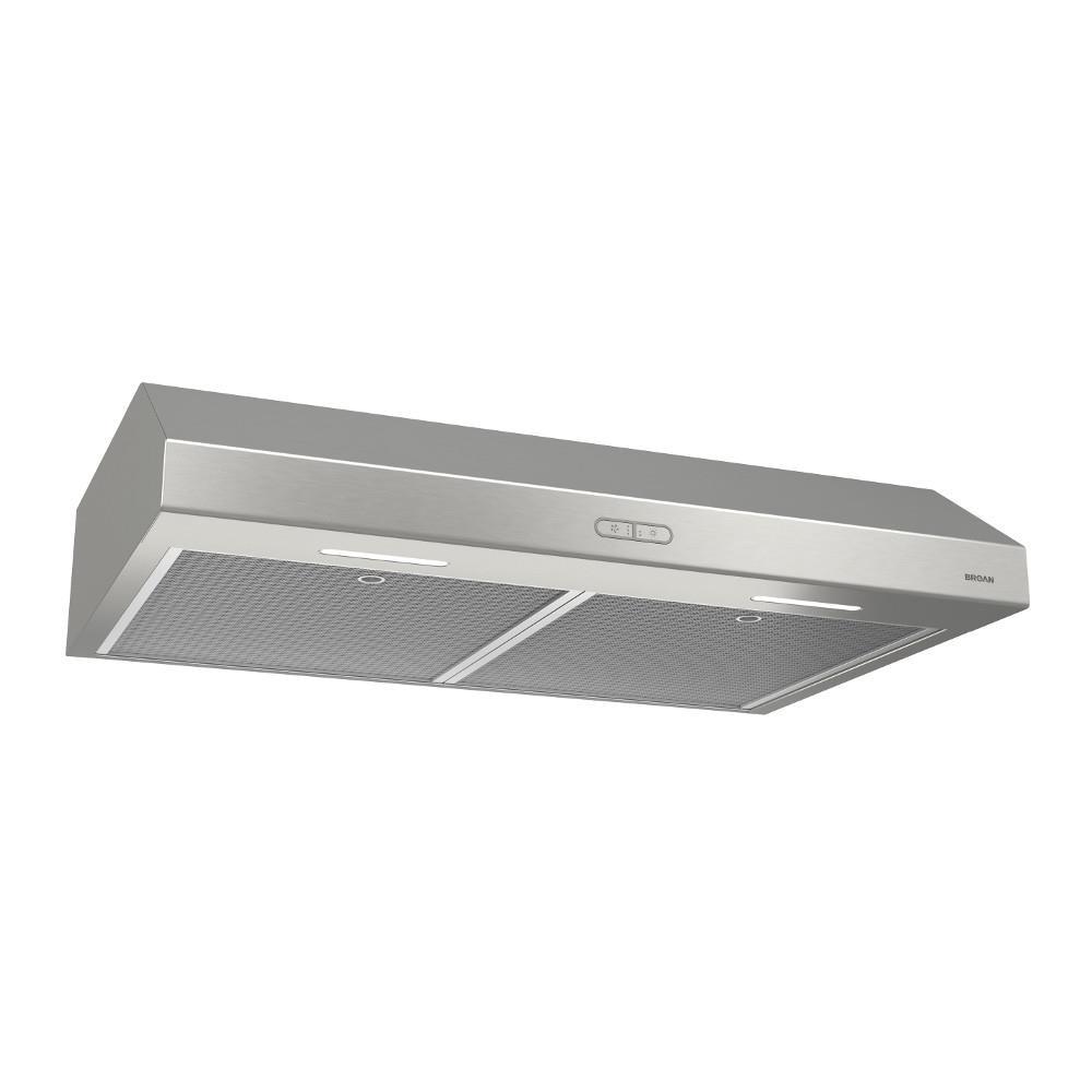 Broan NuTone Broan NuTone 36" Steel 375 CFM Convertible Under Cabinet Range Hood with Mesh Filter BCDF136SS