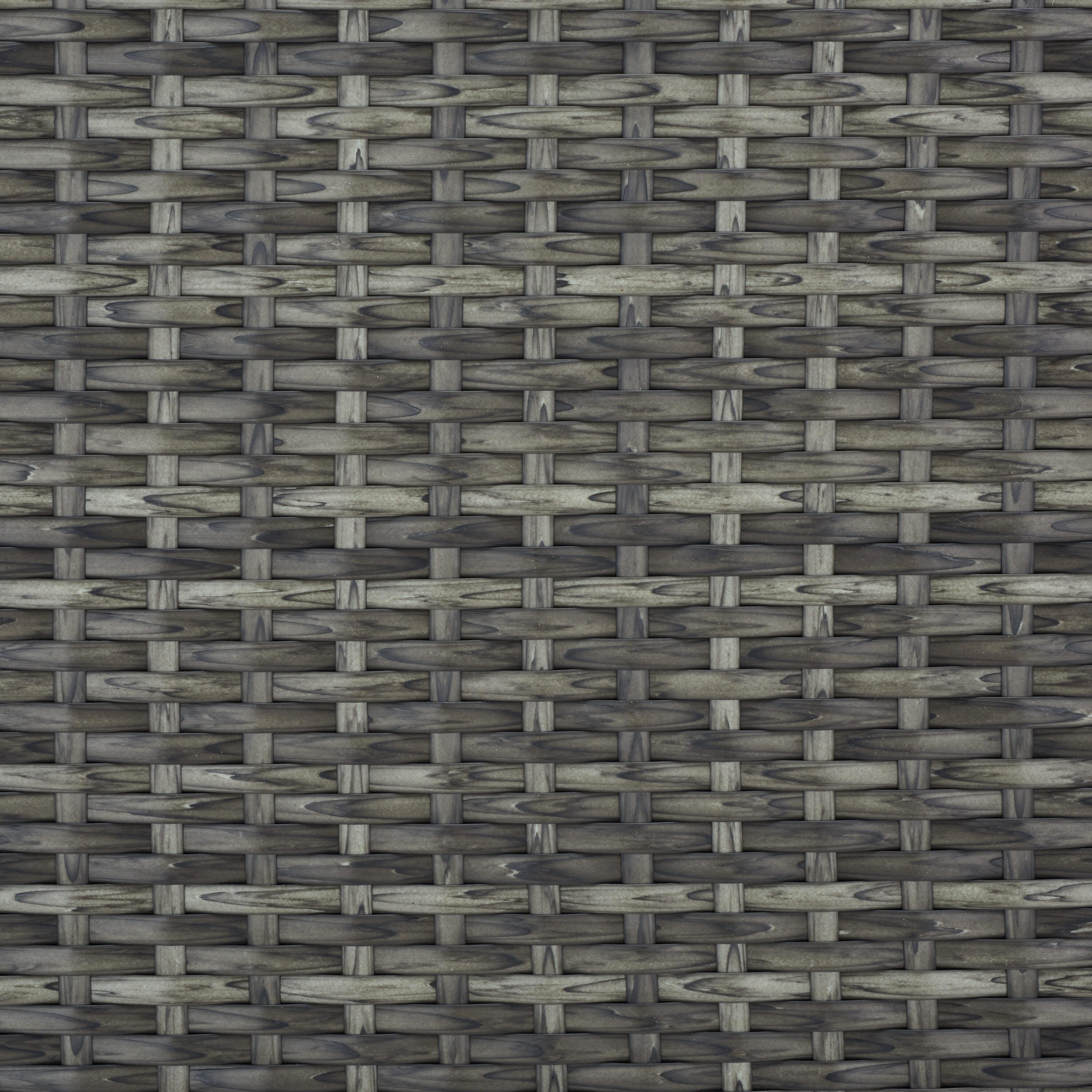 Oliveira Outdoor Cushion Deck Box - Grey Brown/White Cushion - Safavieh