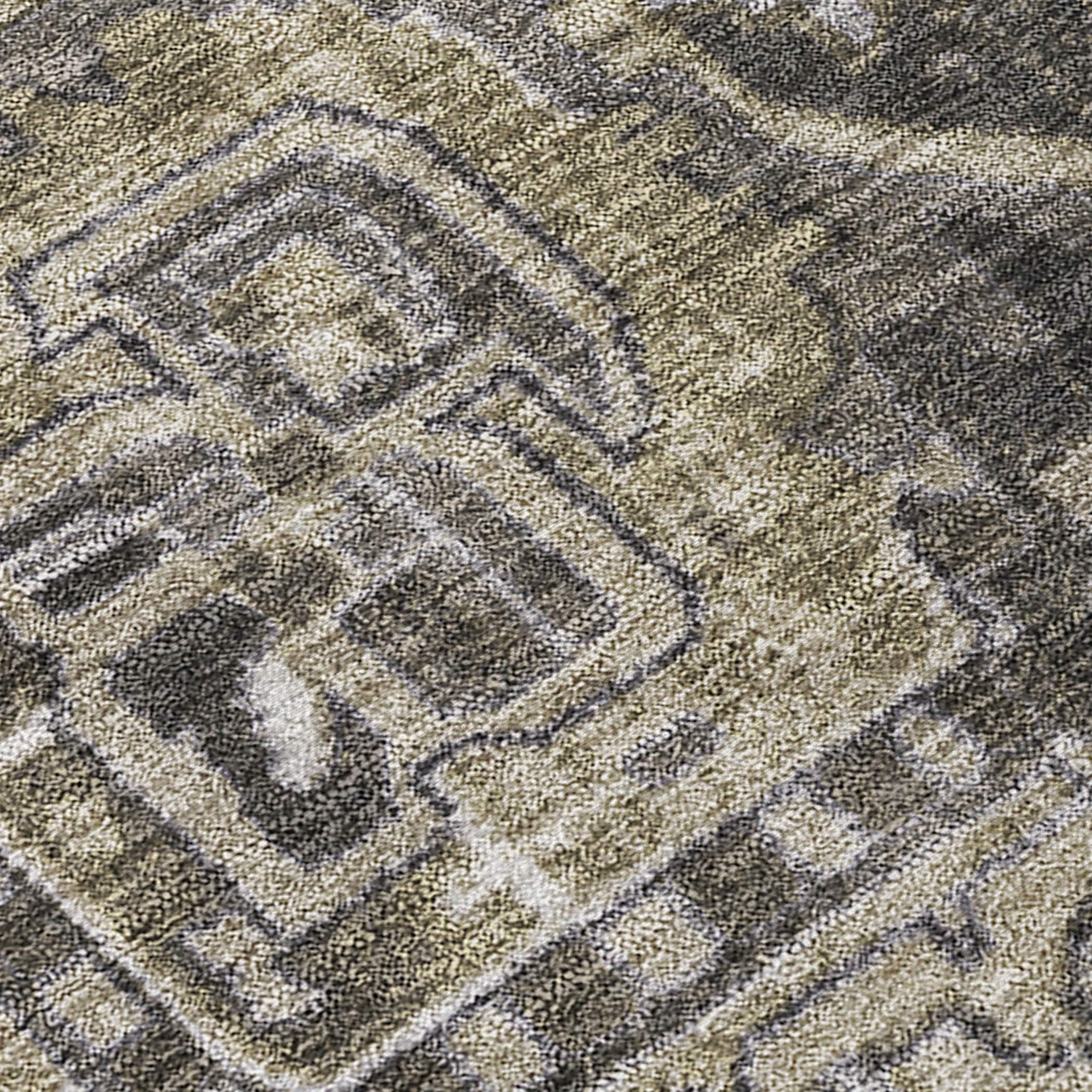 Addison Rugs Chantille Indoor/Outdoor Traditional Oriental Taupe Washable Rectangle Rug, 3' x 5'