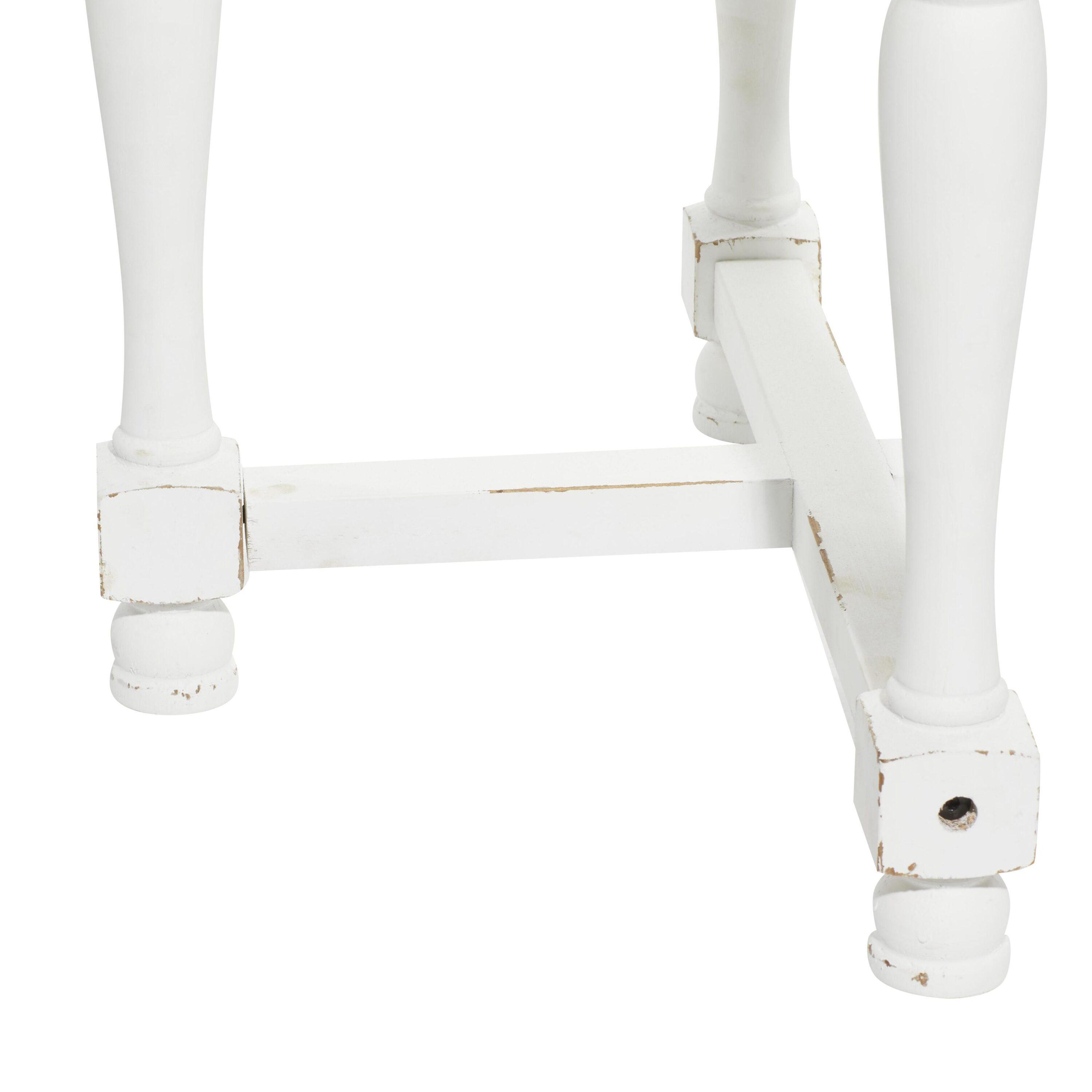 Country Cottage Wood Accent Table White - Olivia & May