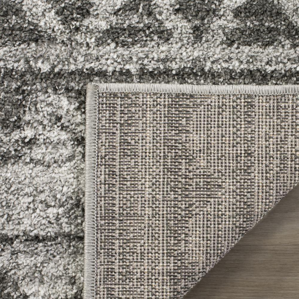 Adirondack ADR119 Machine Made Indoor Area Rug - Ivory/Charcoal - 6'x6' - Safavieh