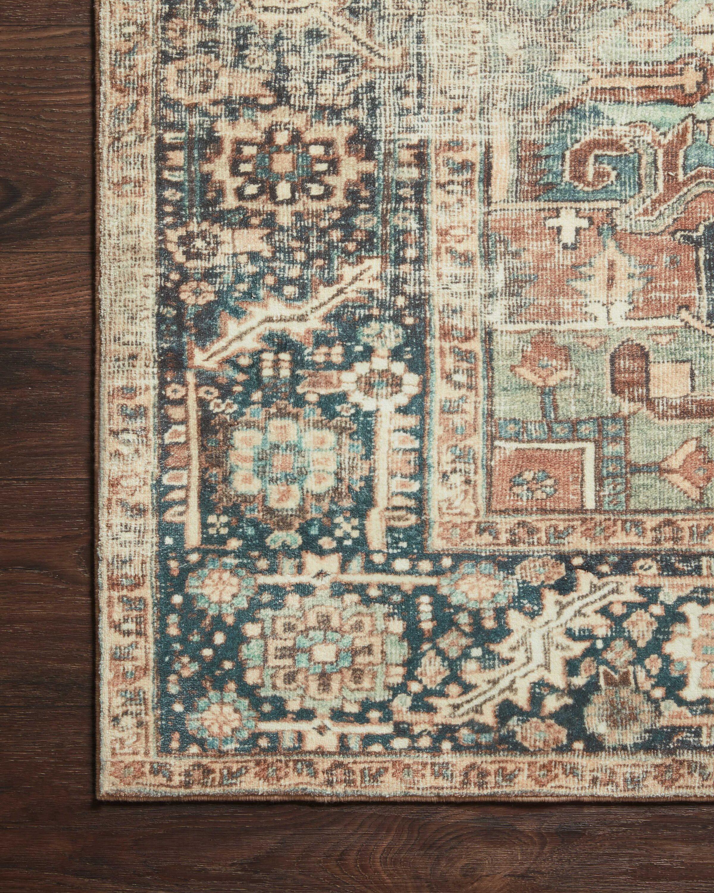 Loloi Margot Terracotta / Lagoon Area Rug feat. Cloudpile