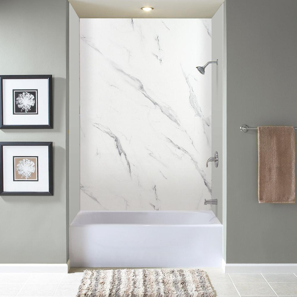 Transolid Expressions 60'' W 36'' D 72'' H Glue Up Solid Surface Wall