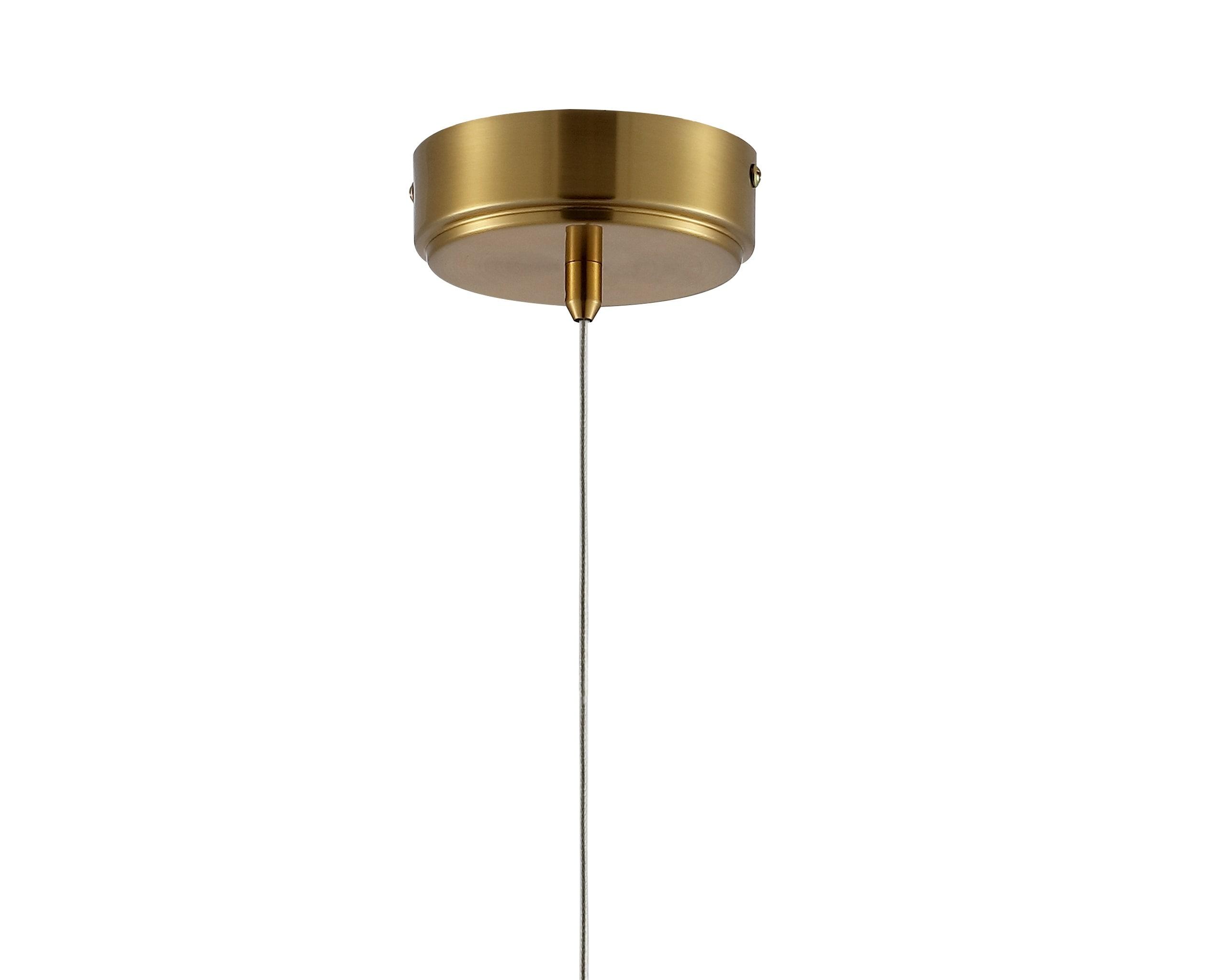 JONATHAN Y Cristal 1-Light Bubble Acrylic/Iron Modern Minimalist Integrated LED Pendant, by JONATHAN  Y - 1 Light Gold