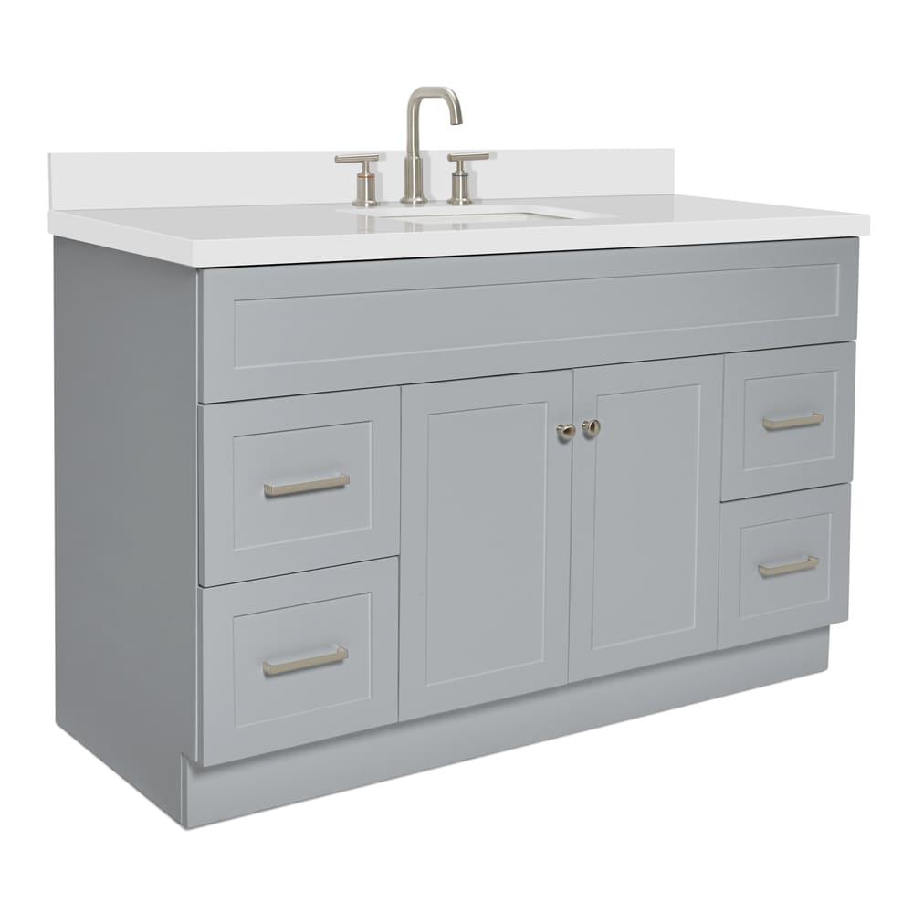 Ariel F055s-Wq-Vo Hamlet 55" Freestanding Single Basin Vanity Set - Grey