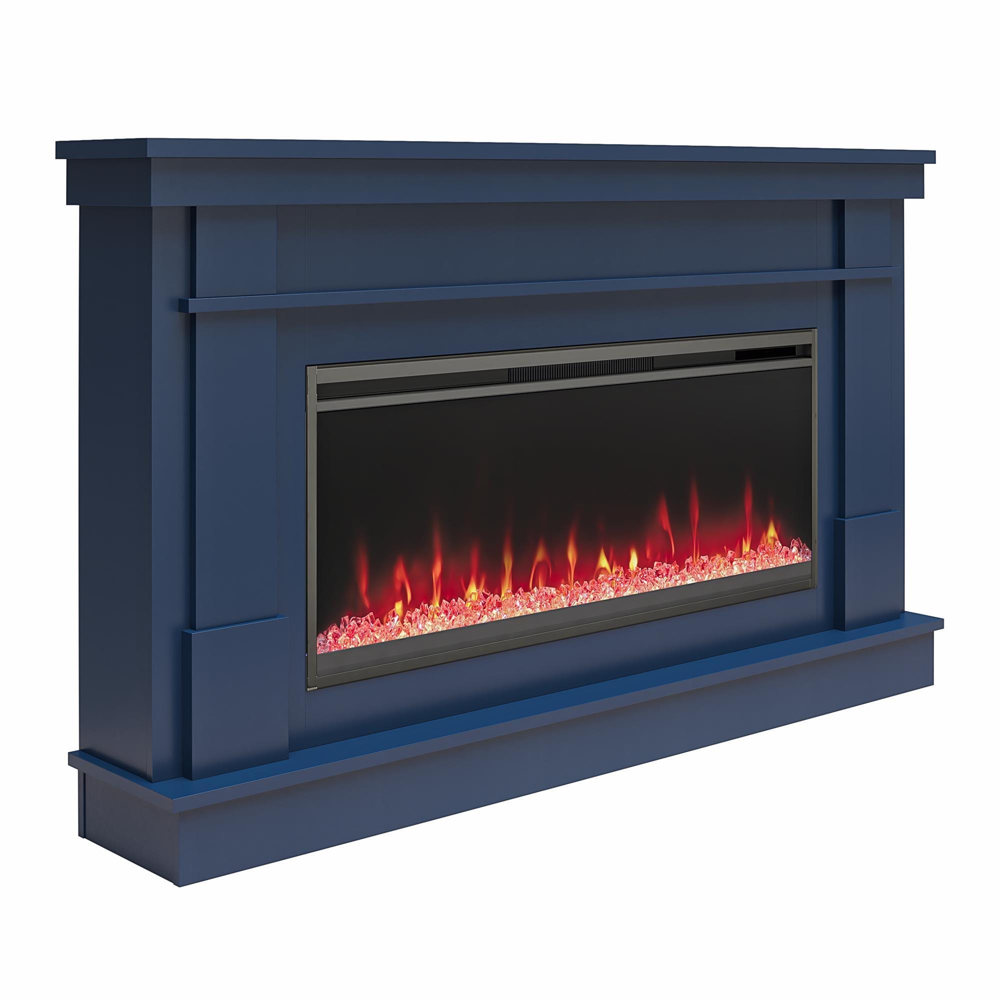 Waverly Wide Mantel with Linear Electric Fireplace