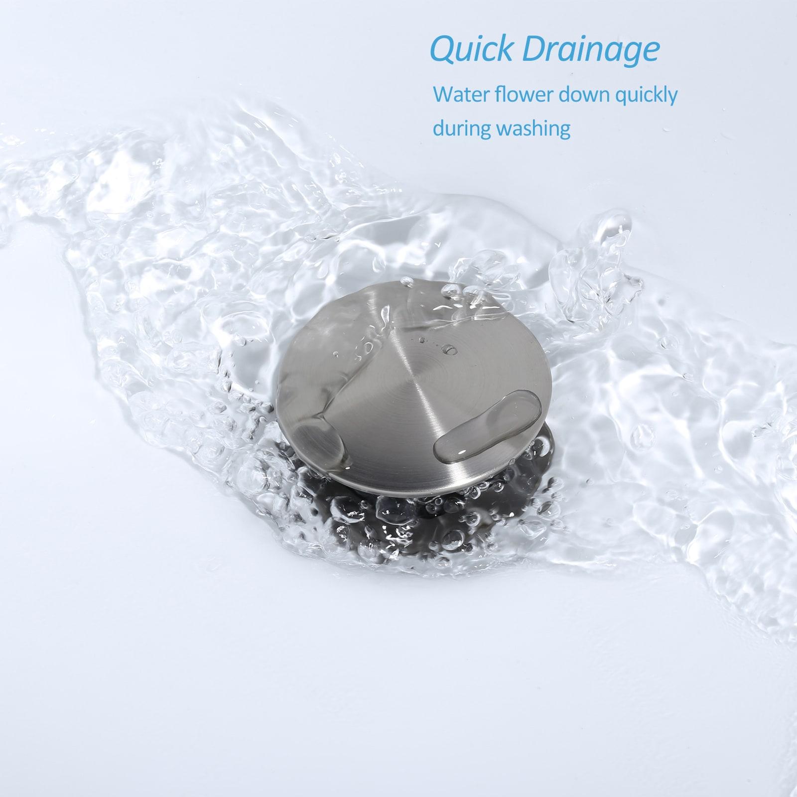 Pop-Up Bathroom Sink Drain with Overflow( 2Pack)