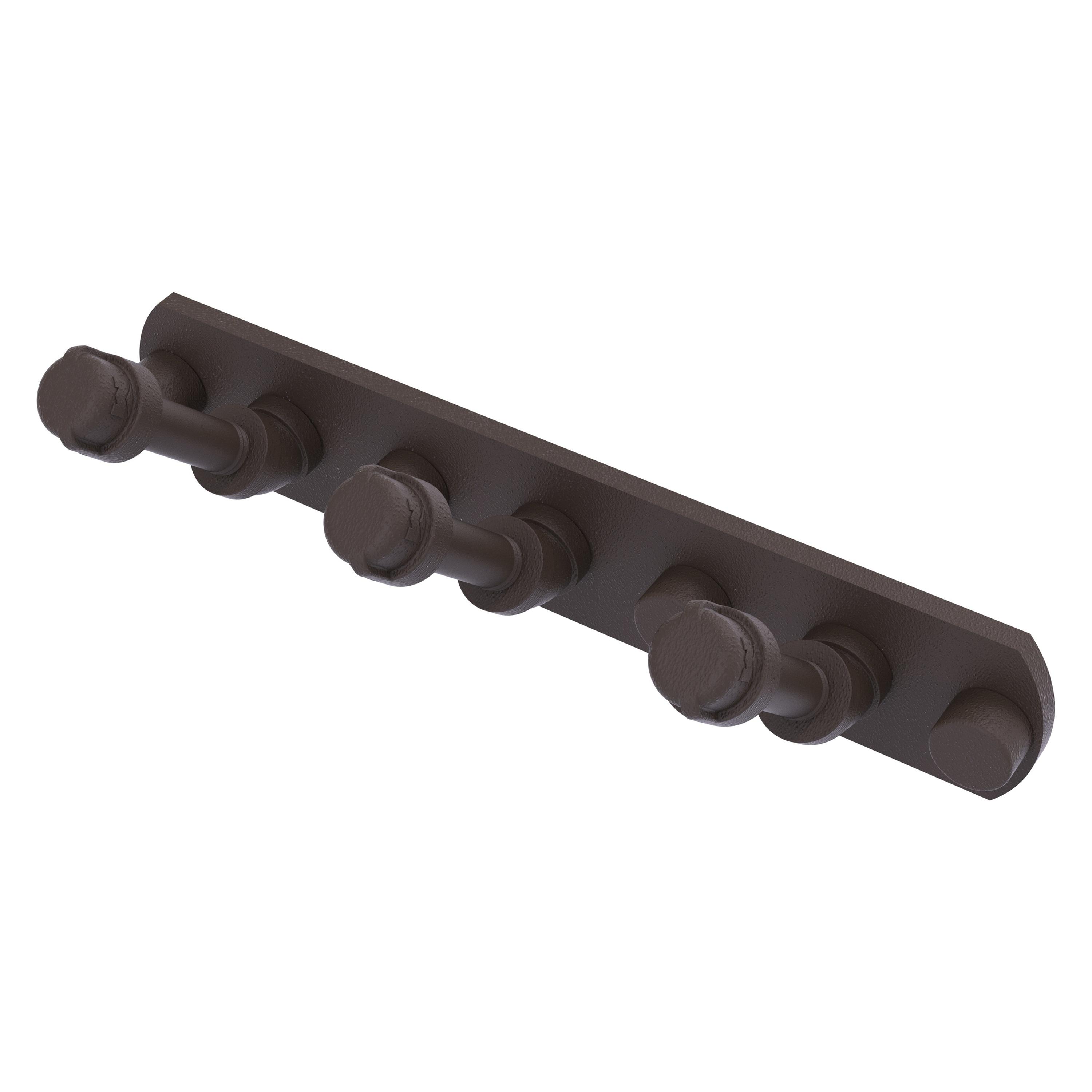 Oil Rubbed Bronze 4-Hook Wall Mounted Rack