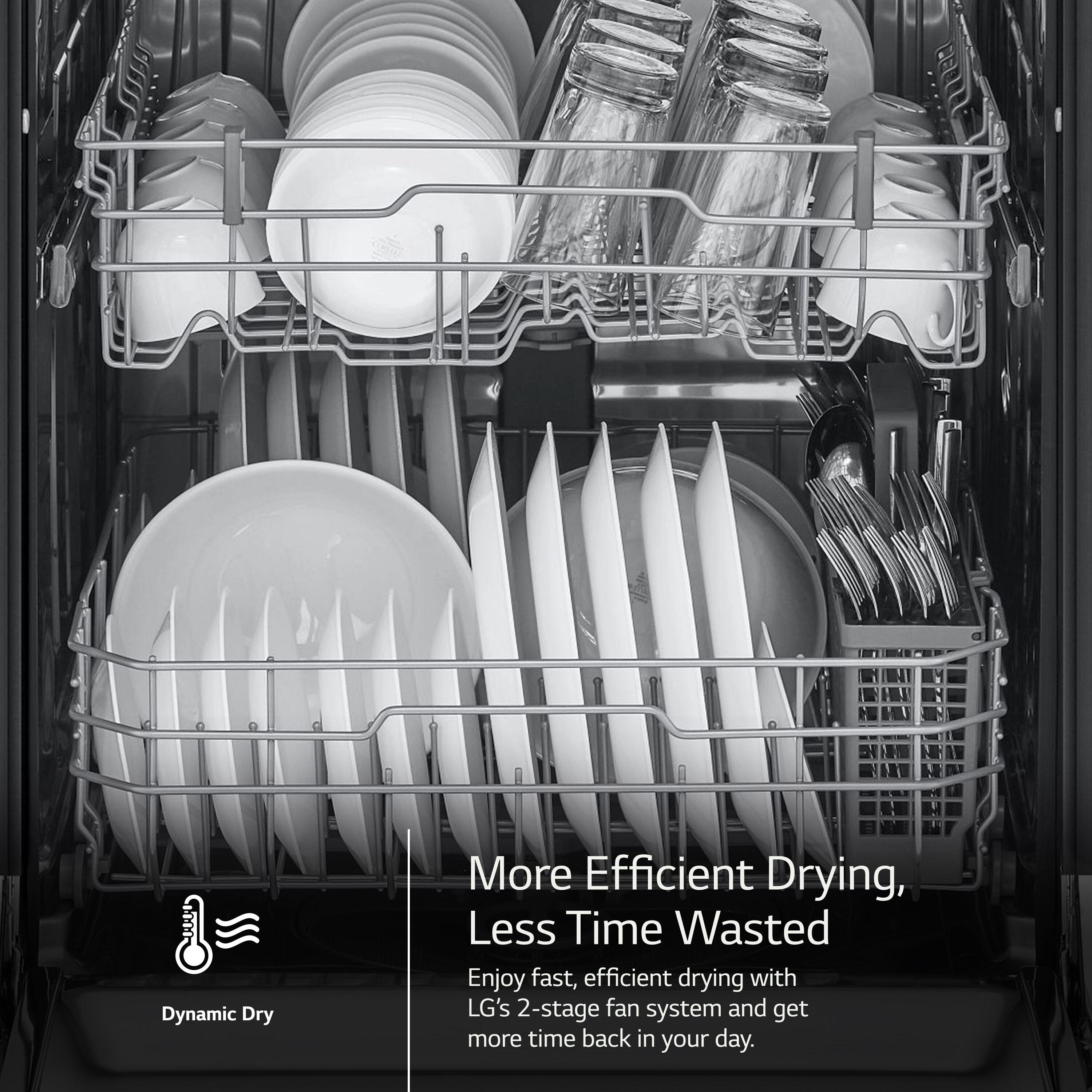 Front Control Dishwasher with LoDecibel Operation and Dynamic Dry